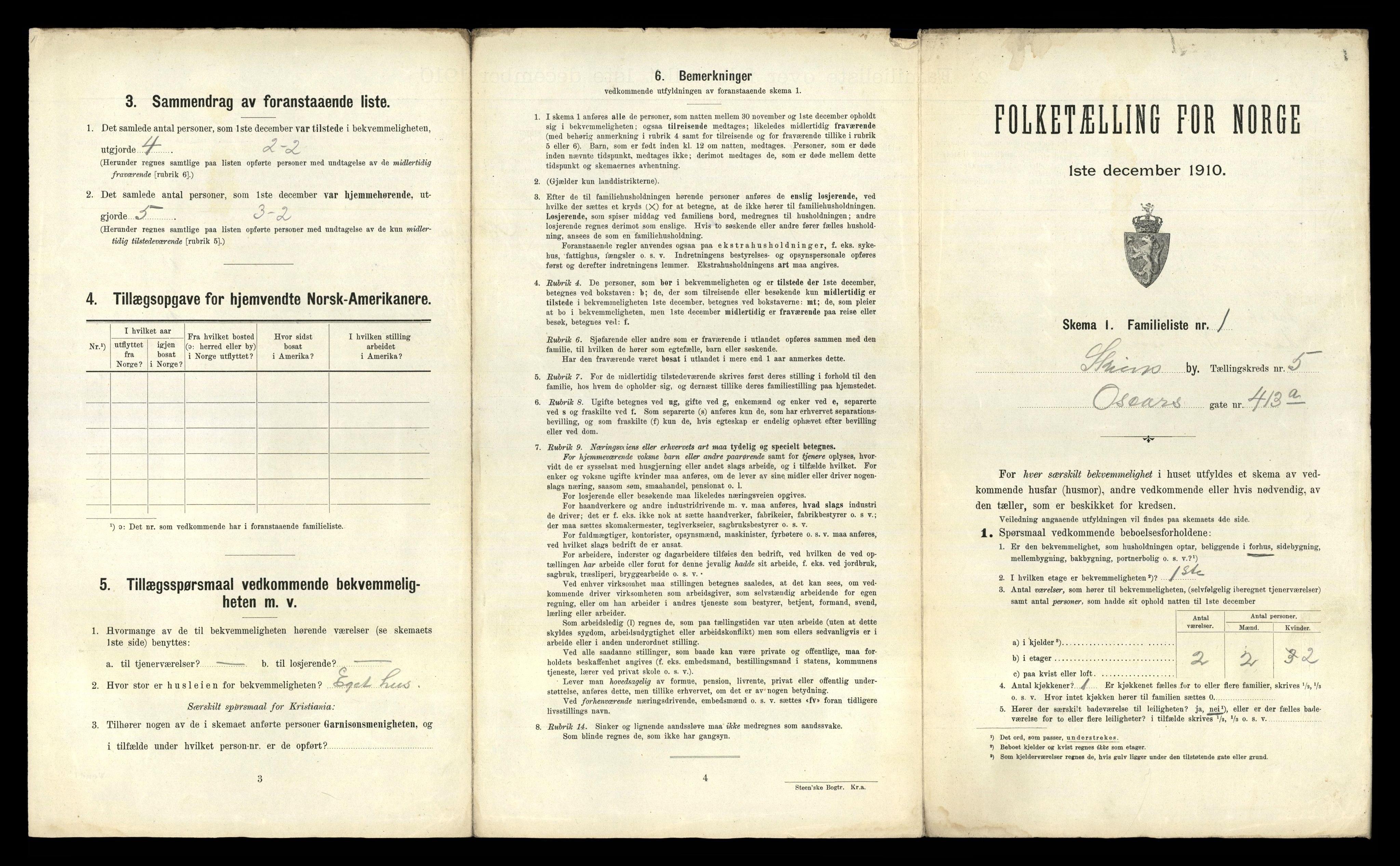 RA, 1910 census for Skien, 1910, p. 2304