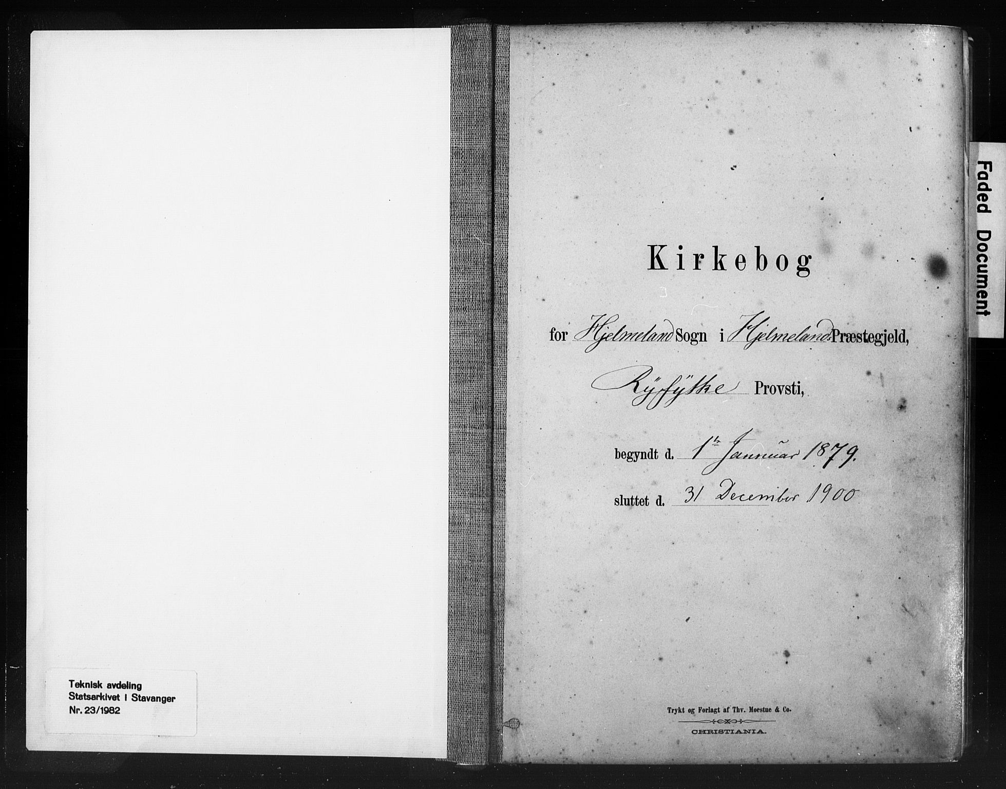 Hjelmeland sokneprestkontor, SAST/A-101843/01/IV/L0014: Parish register (official) no. A 14, 1879-1900