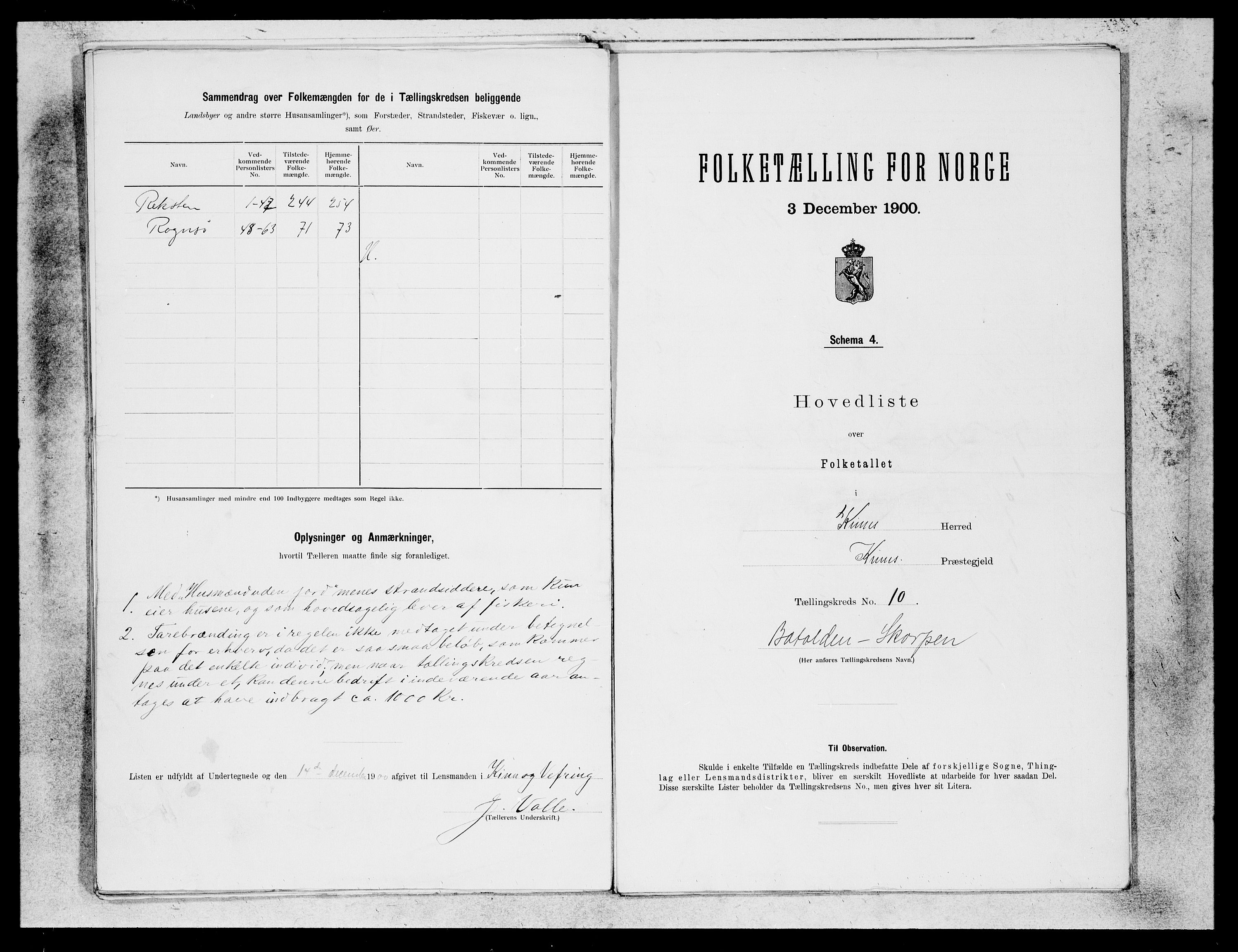 SAB, 1900 census for Kinn, 1900, p. 23