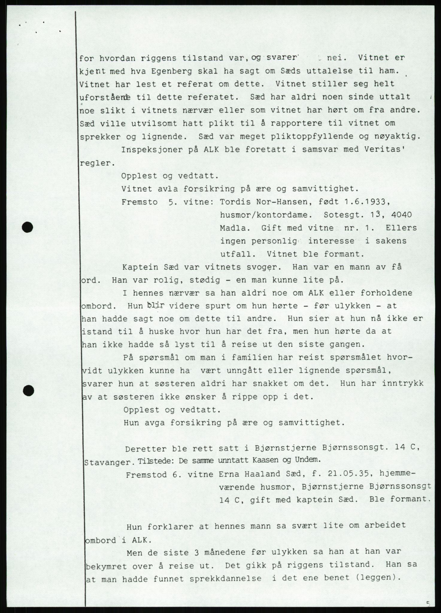 Pa 1503 - Stavanger Drilling AS, AV/SAST-A-101906/Da/L0001: Alexander L. Kielland - Begrensningssak Stavanger byrett, 1986, p. 54