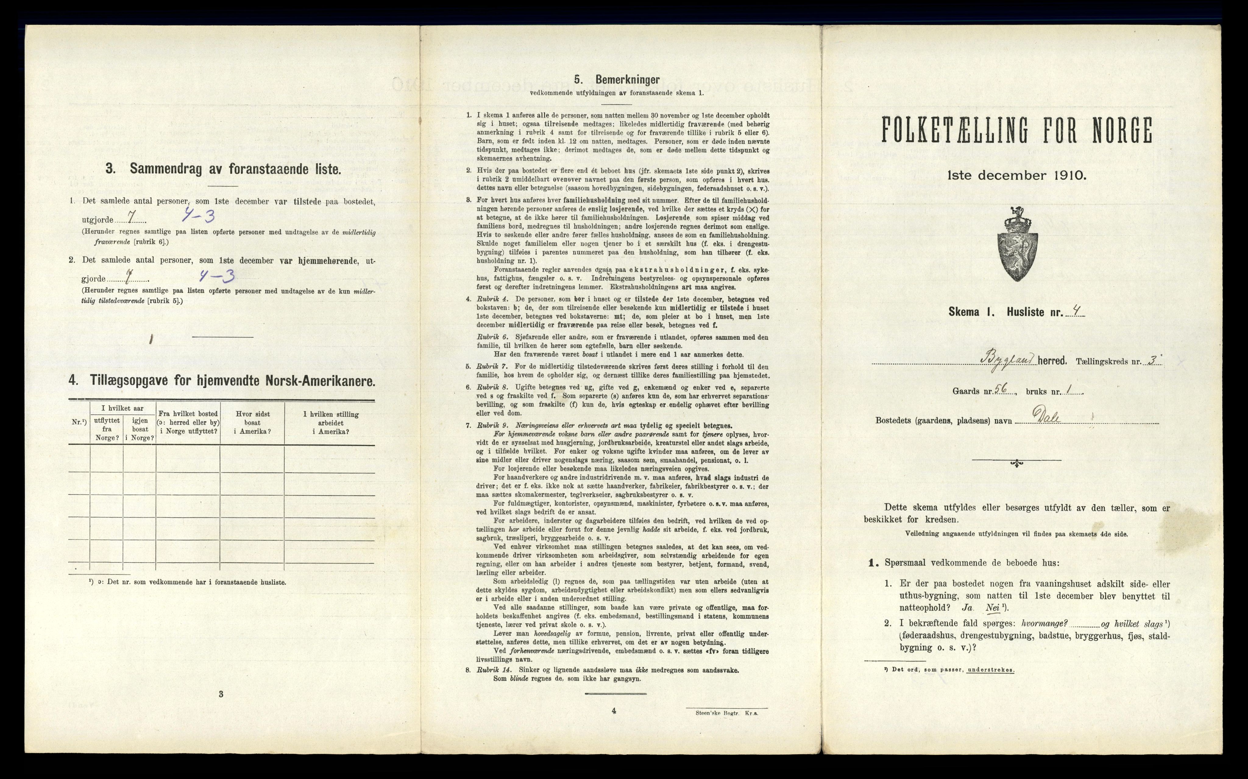 RA, 1910 census for Bygland, 1910, p. 221