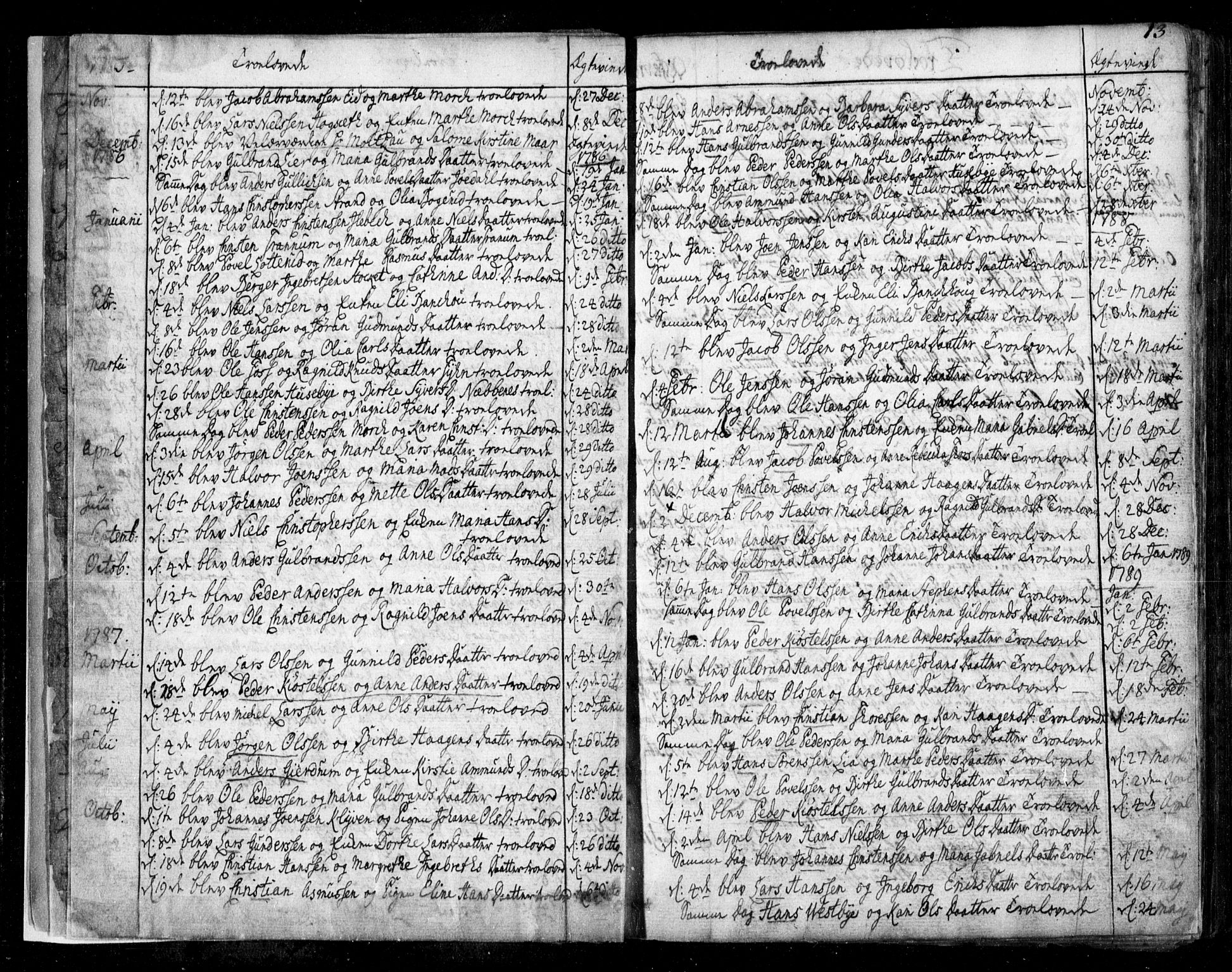 Aurskog prestekontor Kirkebøker, SAO/A-10304a/F/Fa/L0003: Parish register (official) no. I 3, 1767-1807, p. 13
