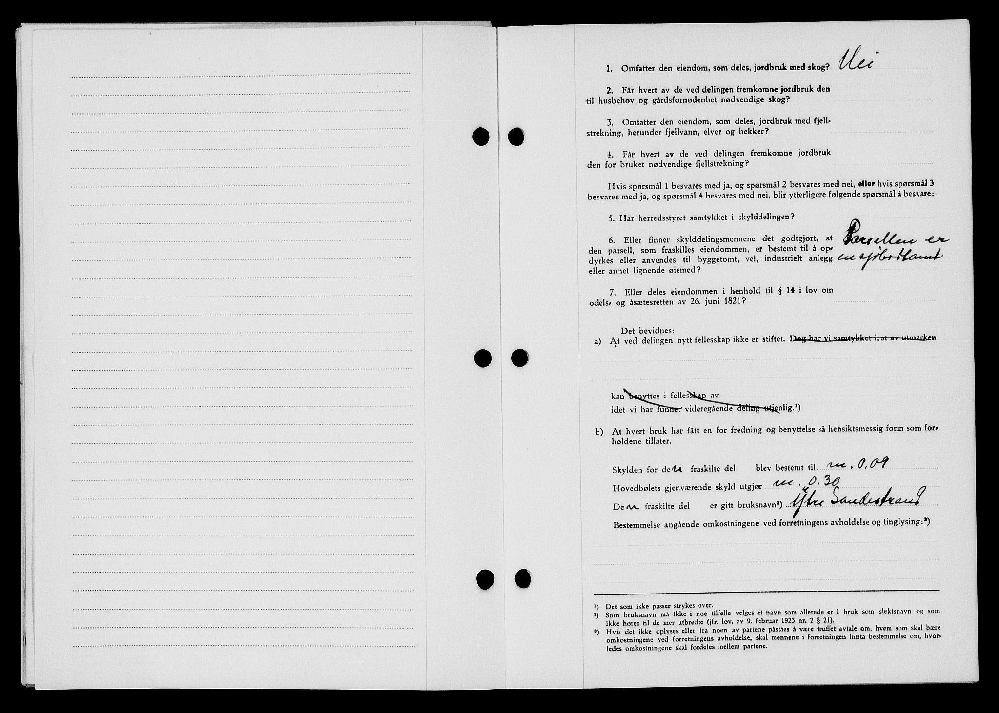 Flekkefjord sorenskriveri, SAK/1221-0001/G/Gb/Gba/L0058: Mortgage book no. A-6, 1942-1944, Diary no: : 78/1943