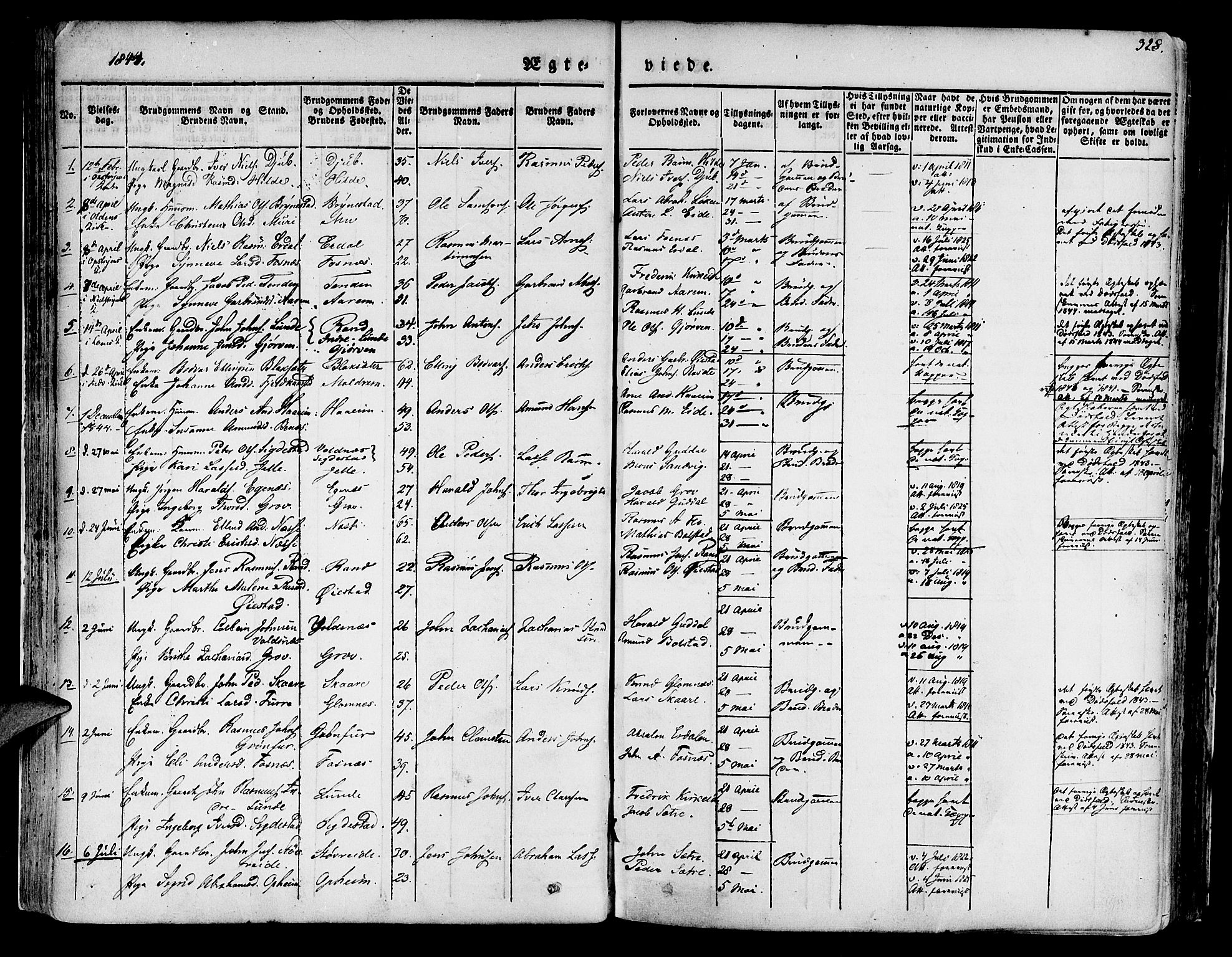 Innvik sokneprestembete, AV/SAB-A-80501: Parish register (official) no. A 4II, 1832-1846, p. 328