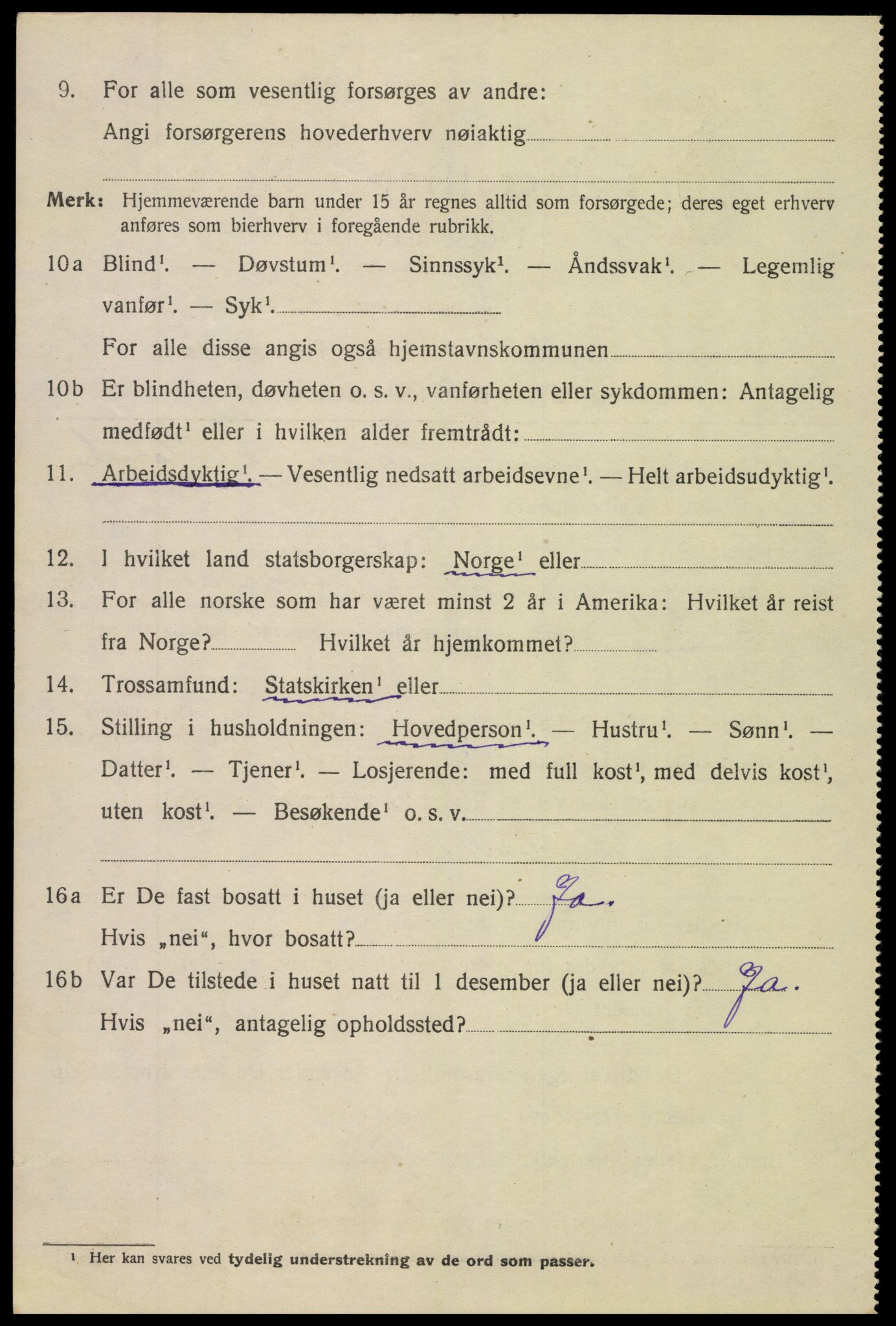 SAK, 1920 census for Arendal, 1920, p. 21629