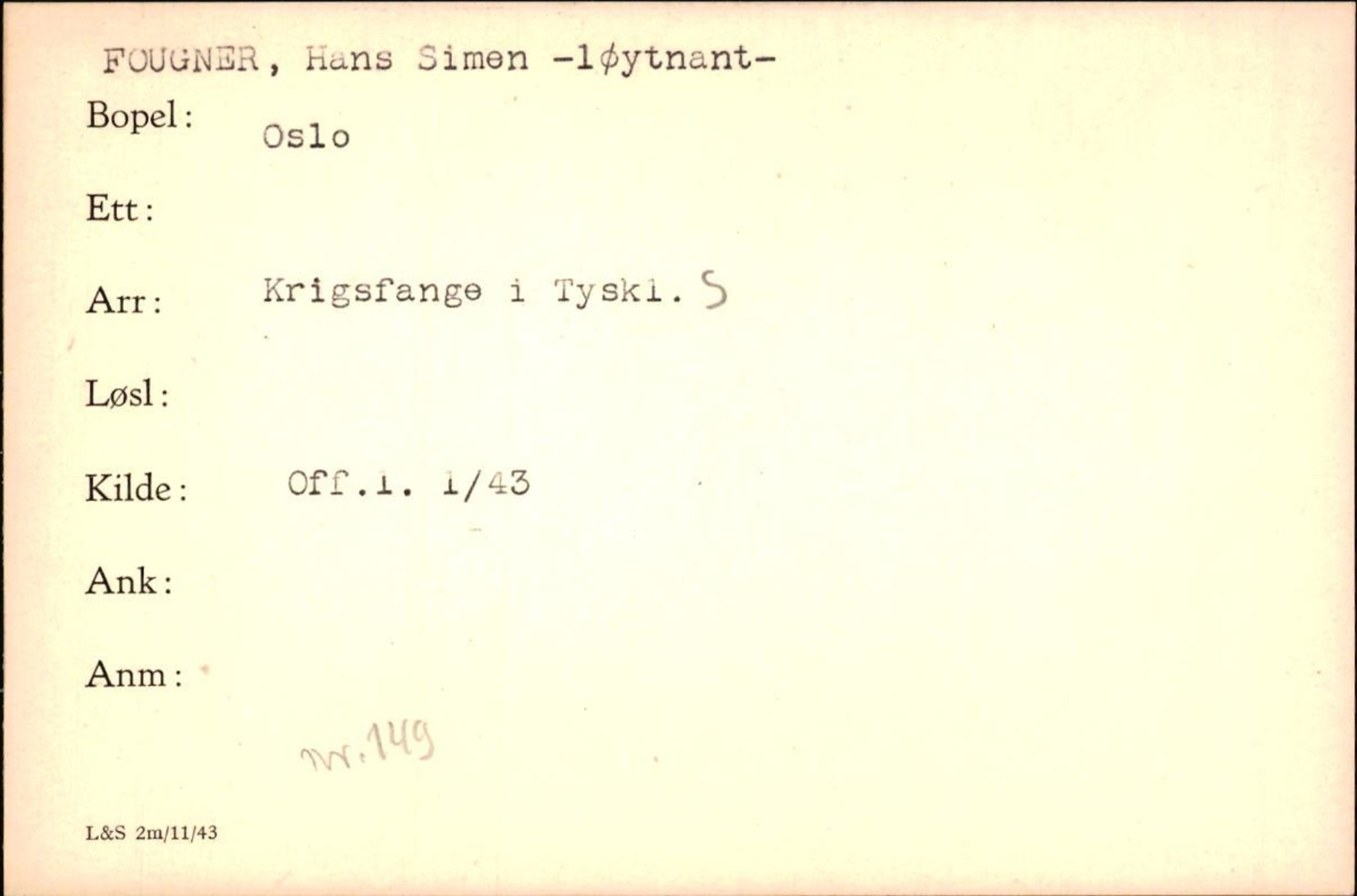 Forsvaret, Forsvarets krigshistoriske avdeling, AV/RA-RAFA-2017/Y/Yf/L0200: II-C-11-2102  -  Norske krigsfanger i Tyskland, 1940-1945, p. 279