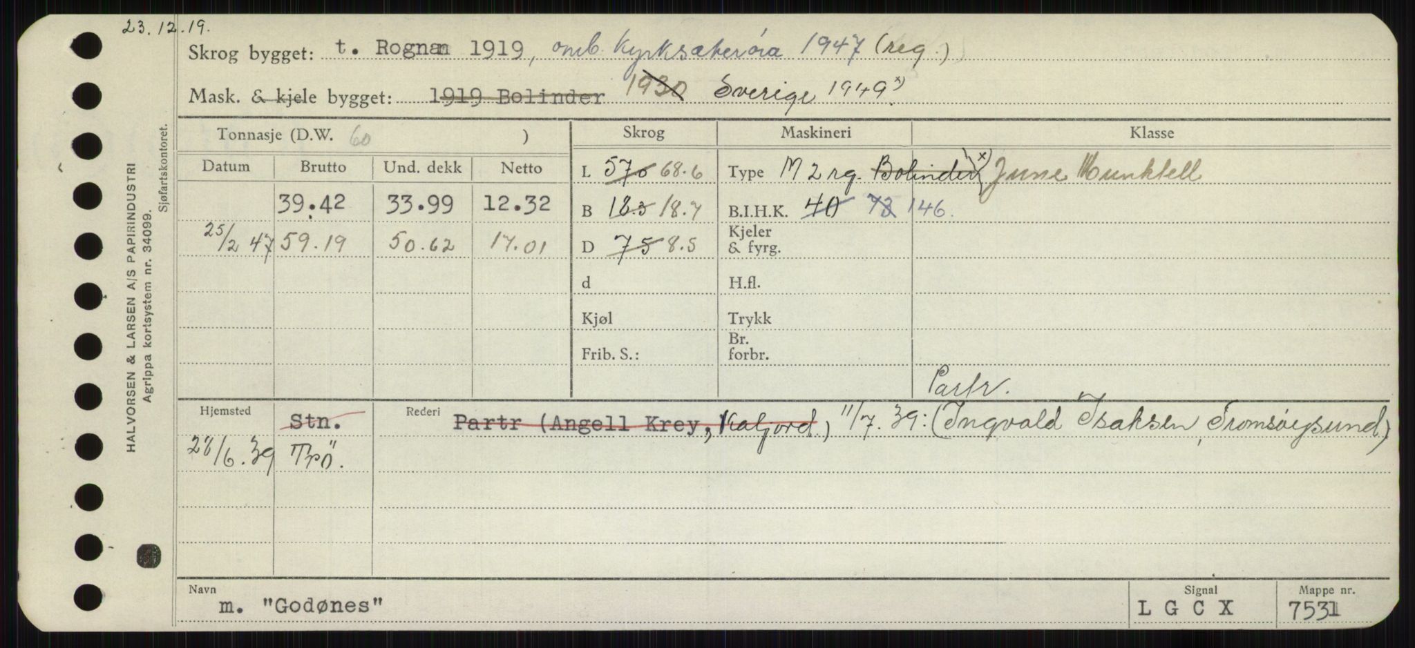 Sjøfartsdirektoratet med forløpere, Skipsmålingen, RA/S-1627/H/Hb/L0002: Fartøy, E-H, p. 235