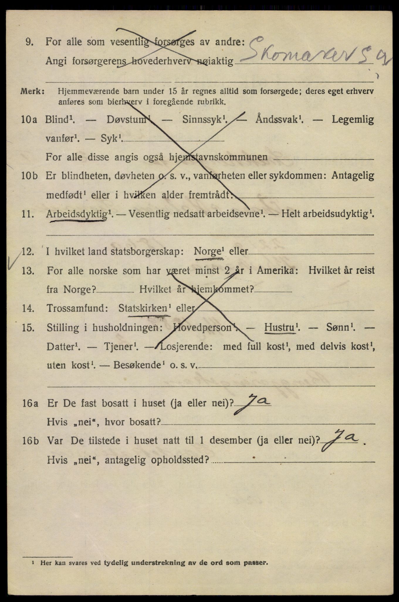 SAO, 1920 census for Kristiania, 1920, p. 521484