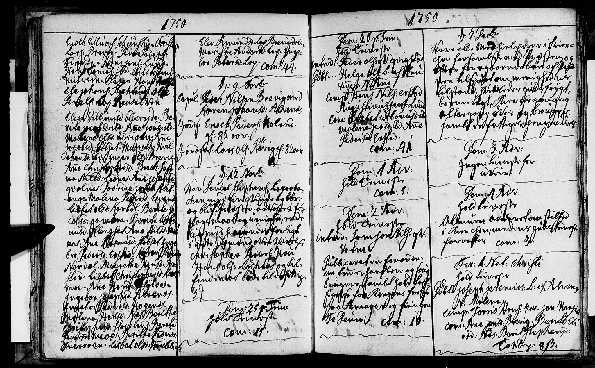 Ministerialprotokoller, klokkerbøker og fødselsregistre - Nordland, SAT/A-1459/852/L0734: Parish register (official) no. 852A04, 1747-1767