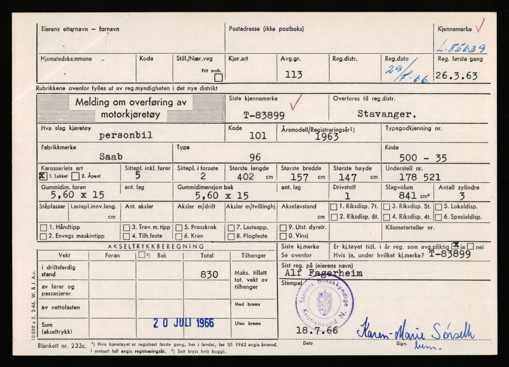 Stavanger trafikkstasjon, AV/SAST-A-101942/0/F/L0073: L-84100 - L-86499, 1930-1971, p. 1643