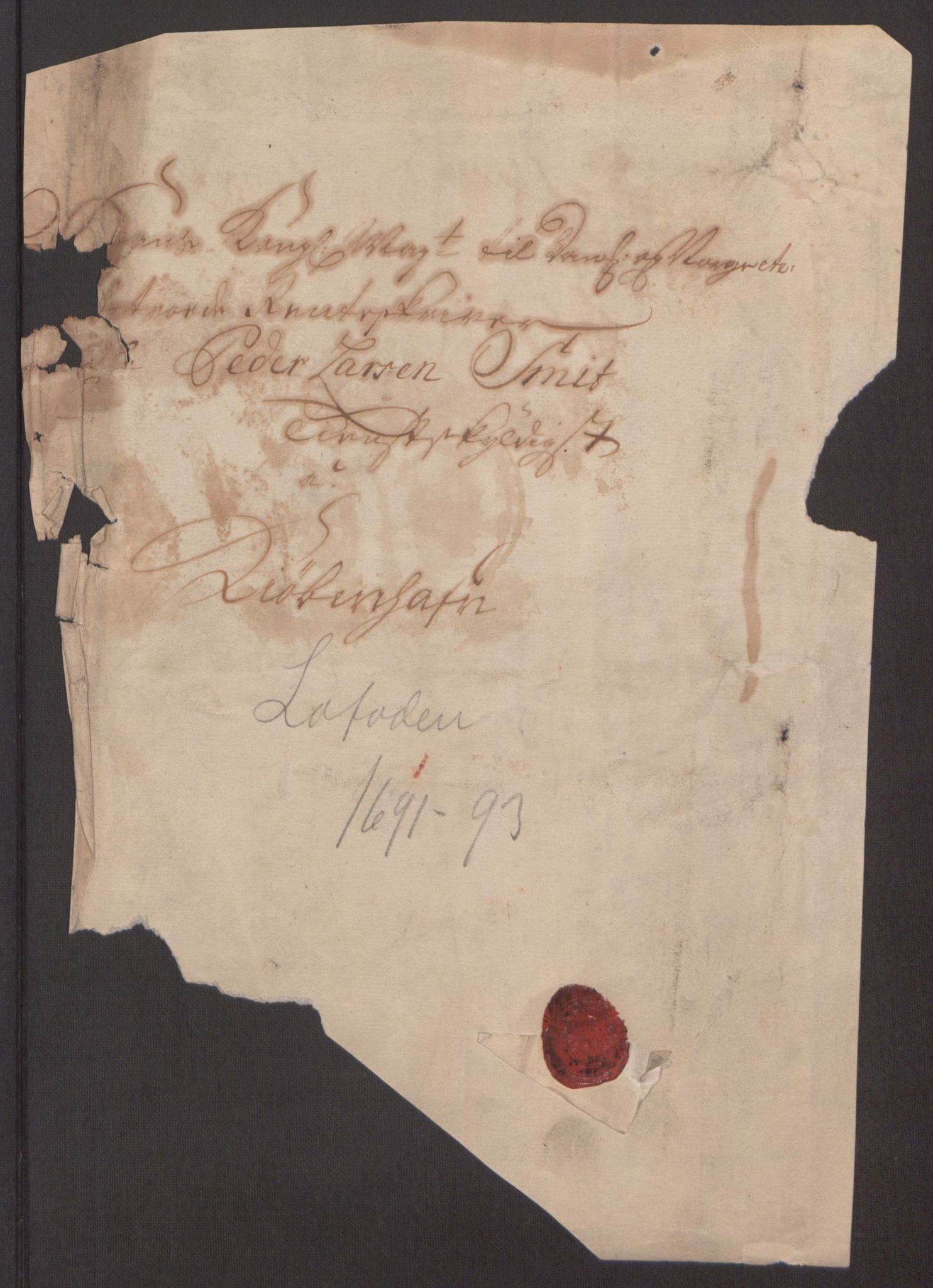 Rentekammeret inntil 1814, Reviderte regnskaper, Fogderegnskap, RA/EA-4092/R67/L4675: Fogderegnskap Vesterålen, Andenes og Lofoten, 1691-1693, p. 3