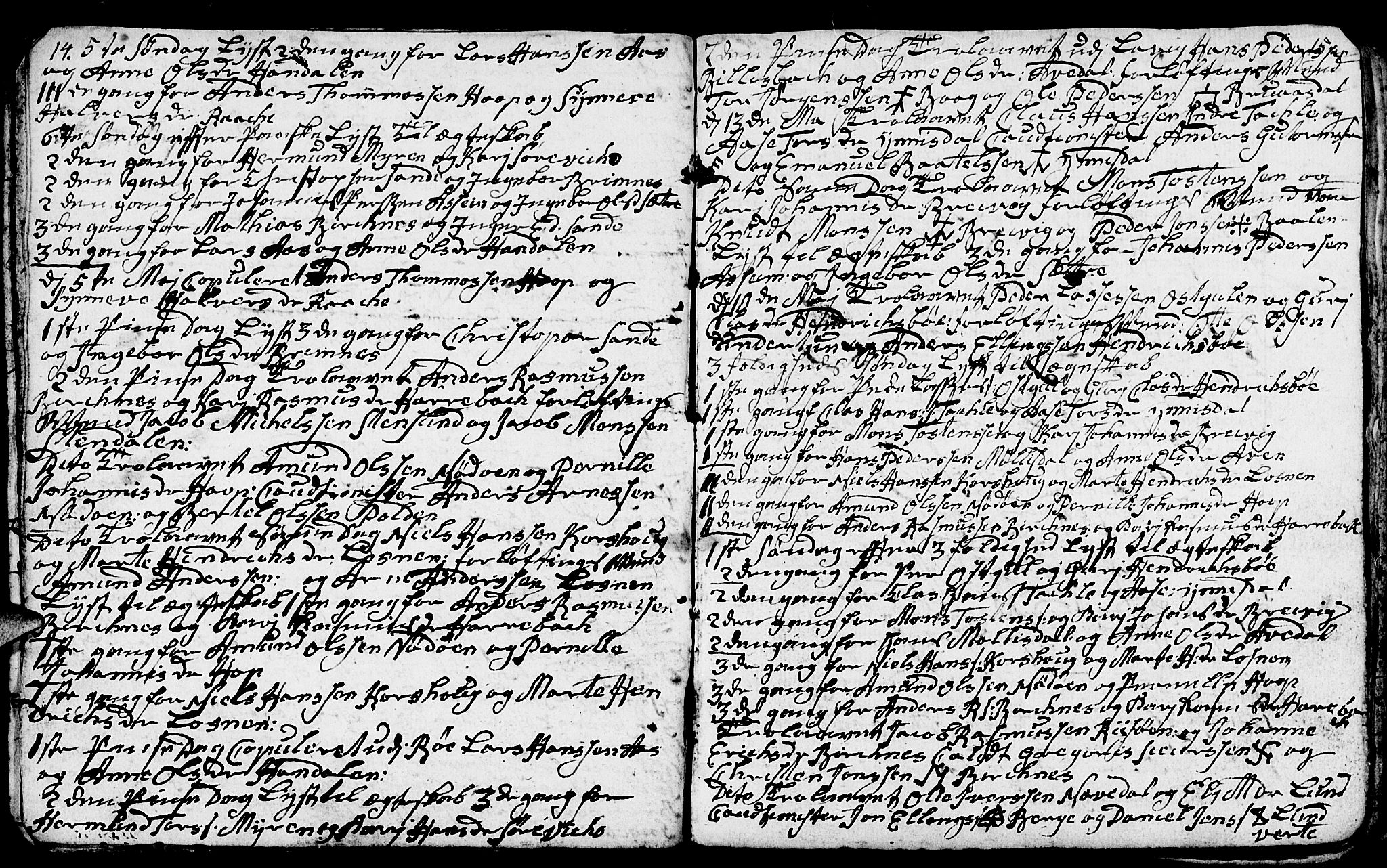 Gulen sokneprestembete, AV/SAB-A-80201/H/Hab: Parish register (copy) no. A 1, 1786-1791, p. 50