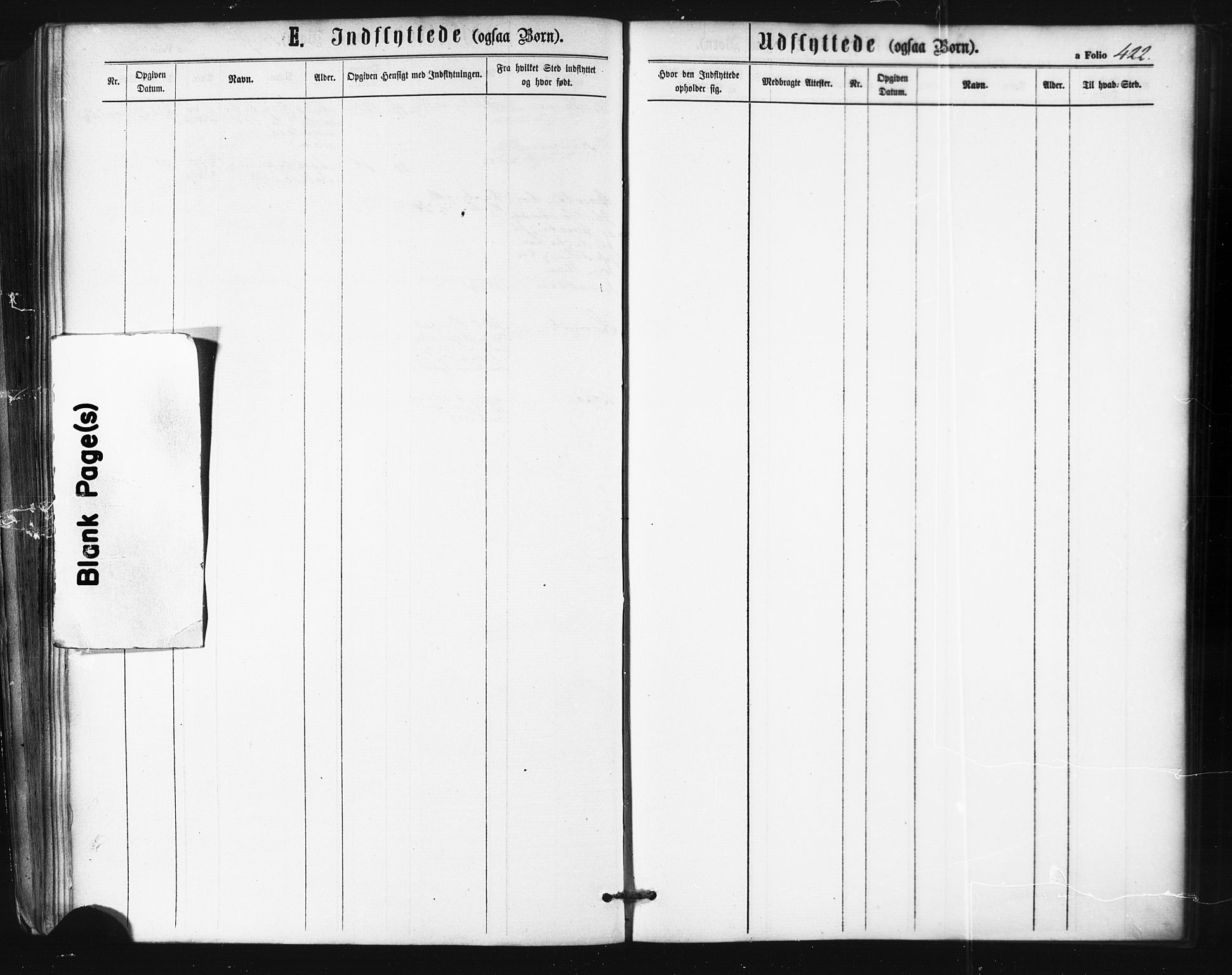 Ibestad sokneprestembete, AV/SATØ-S-0077/H/Ha/Haa/L0010kirke: Parish register (official) no. 10, 1869-1879, p. 422