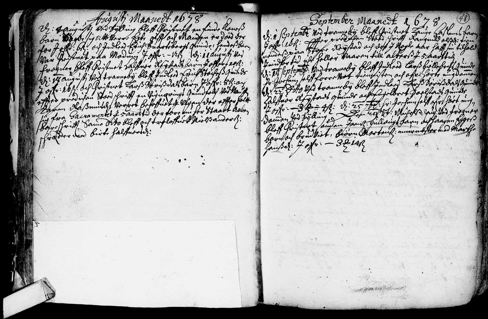 Lier kirkebøker, AV/SAKO-A-230/F/Fa/L0001: Parish register (official) no. I 1, 1672-1701, p. 48