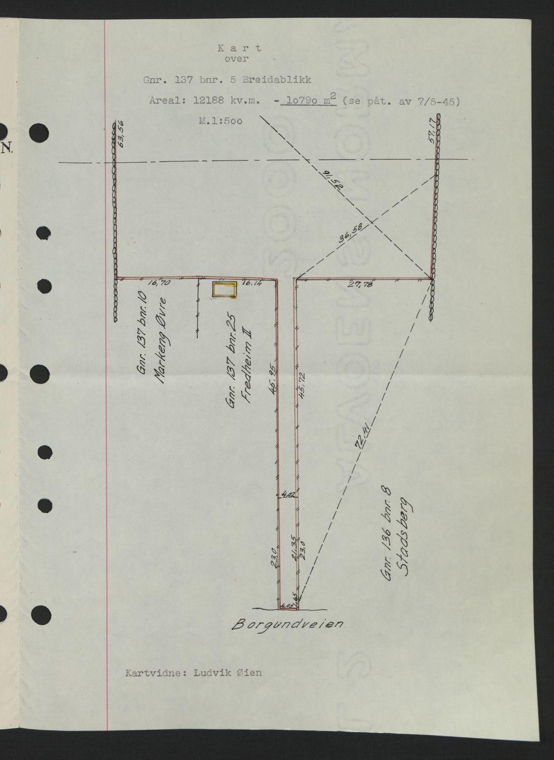 Ålesund byfogd, AV/SAT-A-4384: Mortgage book no. 36a, 1944-1945, Diary no: : 207/1945