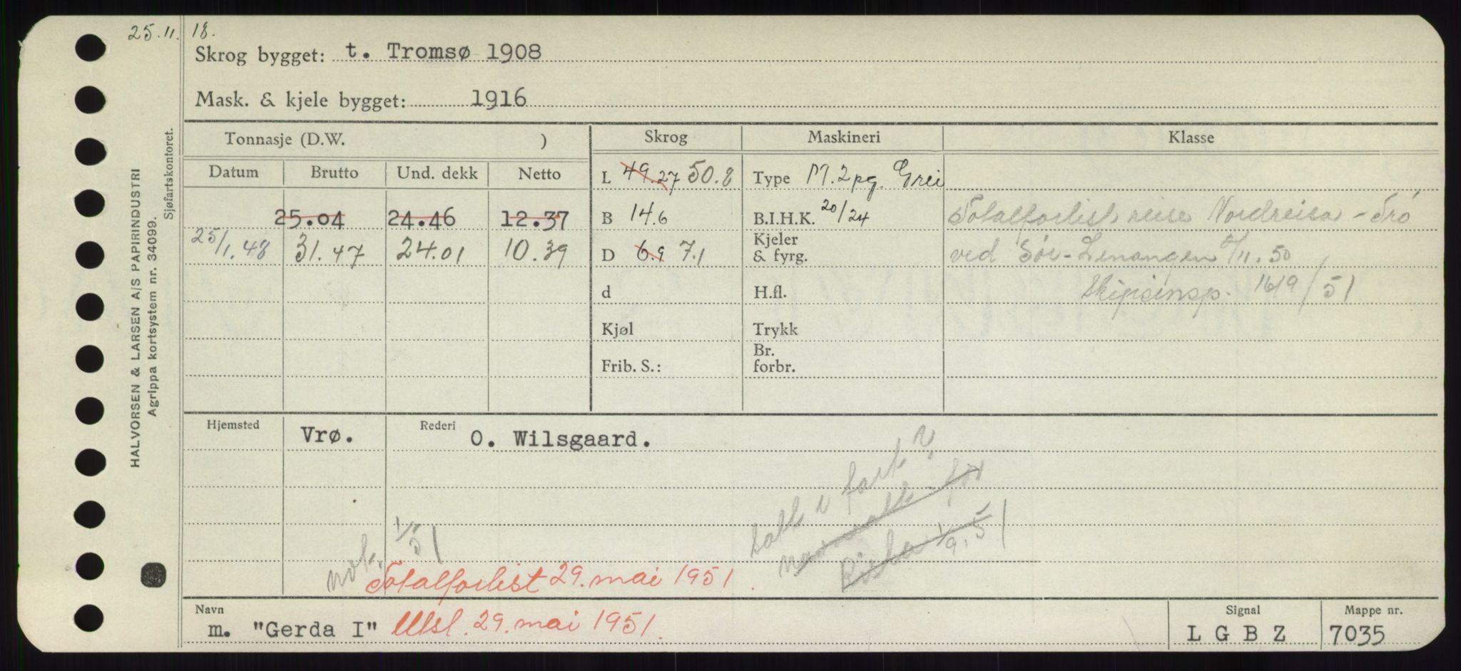 Sjøfartsdirektoratet med forløpere, Skipsmålingen, RA/S-1627/H/Hd/L0012: Fartøy, G-Glø, p. 237