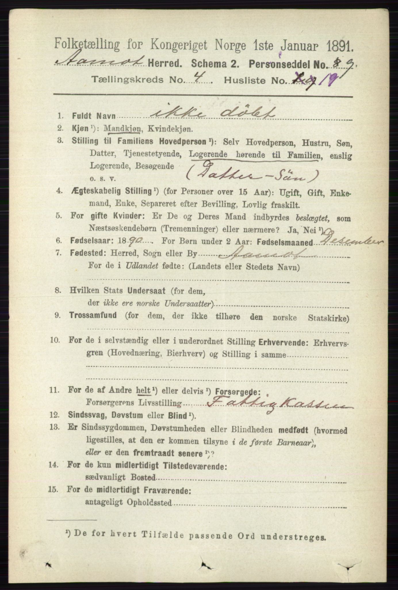 RA, 1891 census for 0429 Åmot, 1891, p. 2250