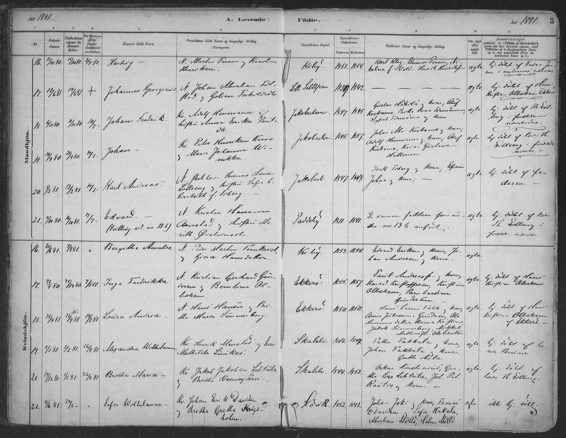 Vadsø sokneprestkontor, SATØ/S-1325/H/Ha/L0009kirke: Parish register (official) no. 9, 1881-1917, p. 4