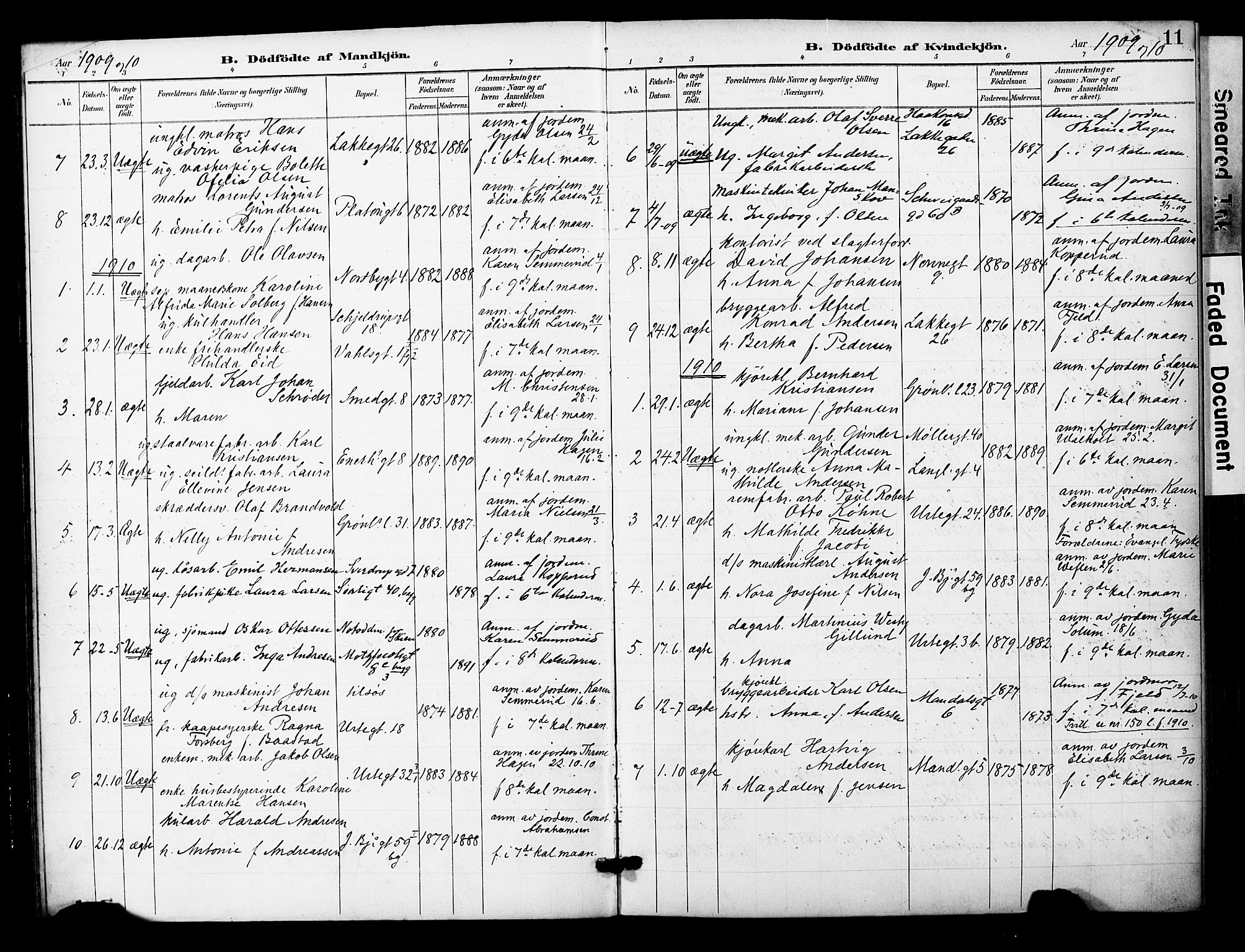 Grønland prestekontor Kirkebøker, AV/SAO-A-10848/F/Fa/L0015: Parish register (official) no. 15, 1899-1919, p. 11