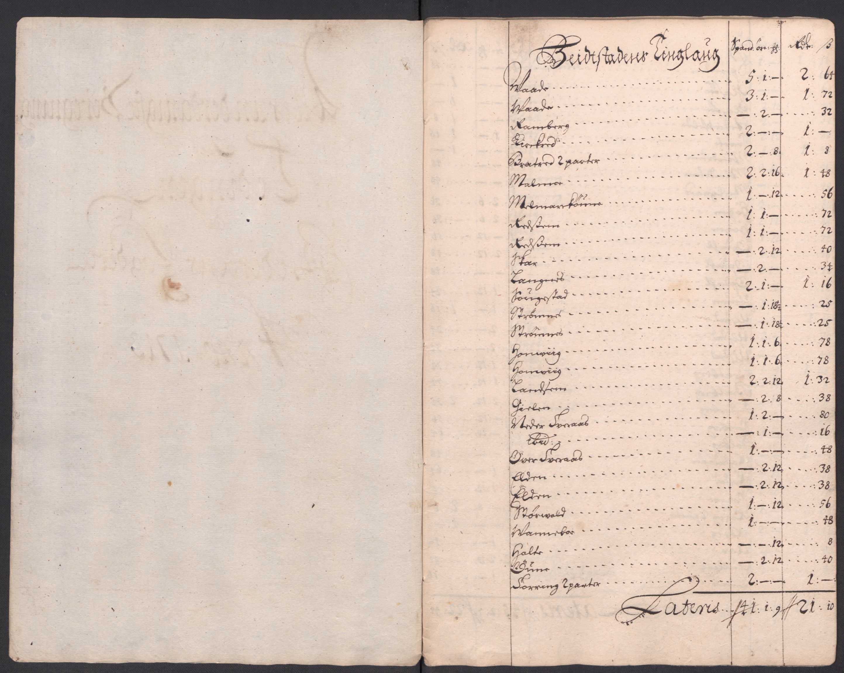 Rentekammeret inntil 1814, Reviderte regnskaper, Fogderegnskap, RA/EA-4092/R63/L4321: Fogderegnskap Inderøy, 1713, p. 302