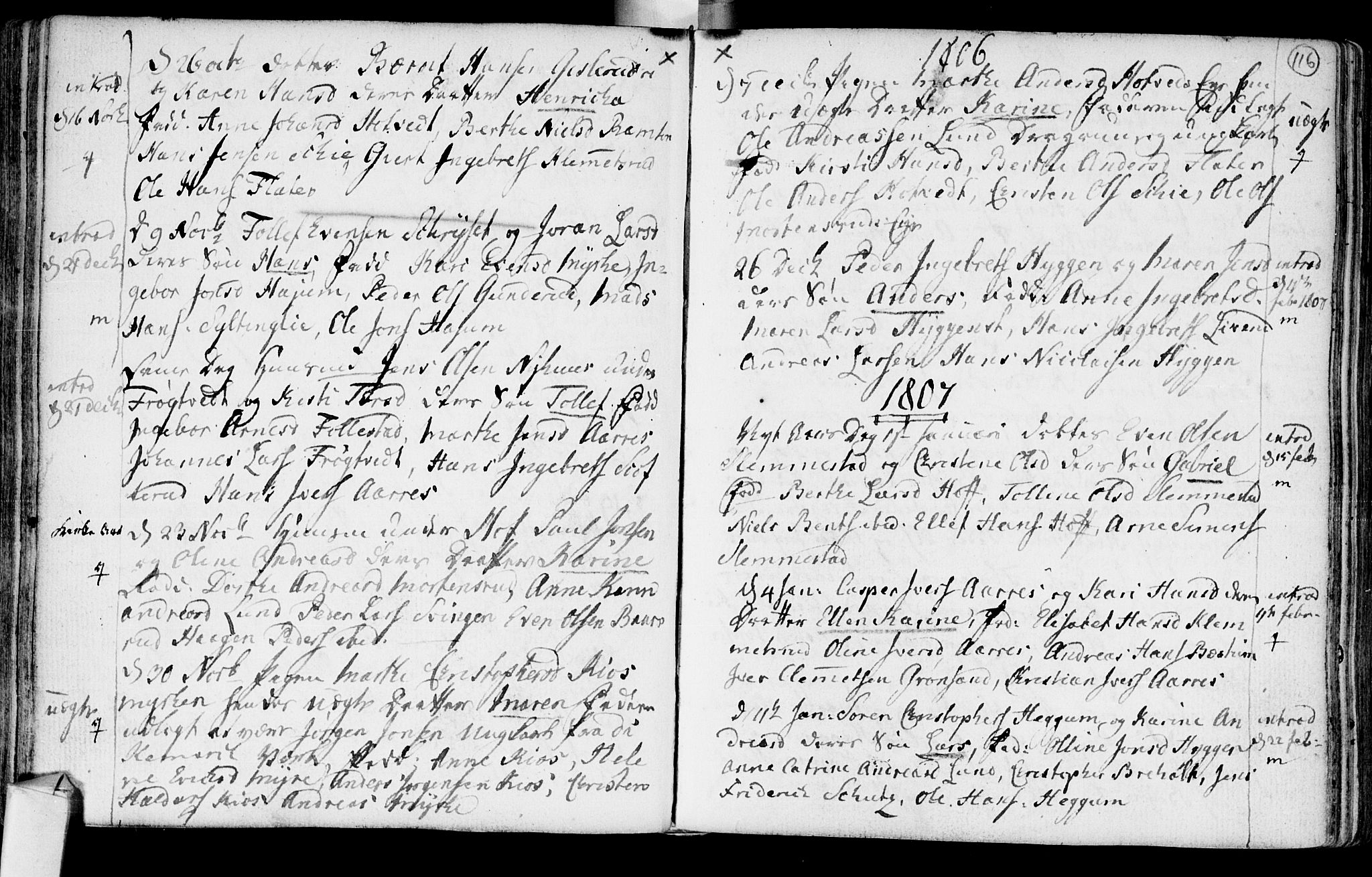 Røyken kirkebøker, SAKO/A-241/F/Fa/L0003: Parish register (official) no. 3, 1782-1813, p. 116