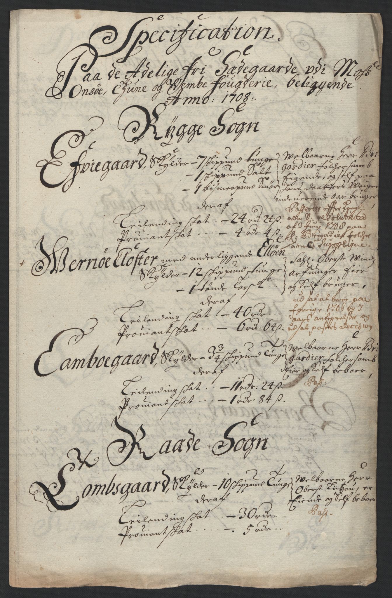 Rentekammeret inntil 1814, Reviderte regnskaper, Fogderegnskap, AV/RA-EA-4092/R04/L0134: Fogderegnskap Moss, Onsøy, Tune, Veme og Åbygge, 1707-1708, p. 331