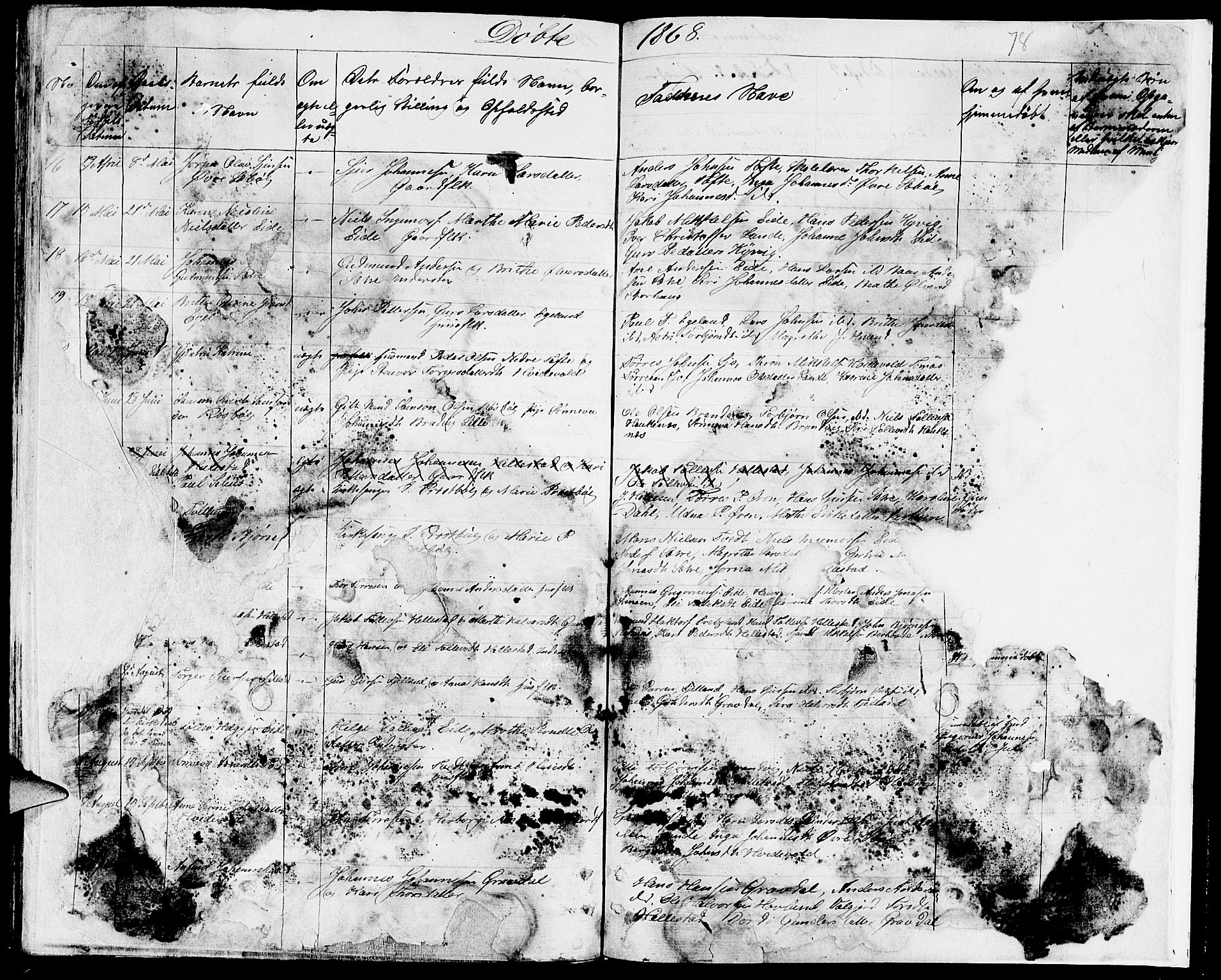 Fjelberg sokneprestembete, AV/SAB-A-75201/H/Hab: Parish register (copy) no. B 2, 1854-1868, p. 78