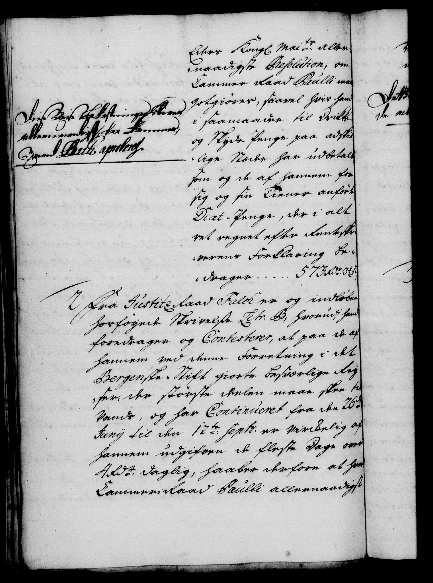 Rentekammeret, Kammerkanselliet, RA/EA-3111/G/Gf/Gfa/L0020: Norsk relasjons- og resolusjonsprotokoll (merket RK 52.20), 1737, p. 417
