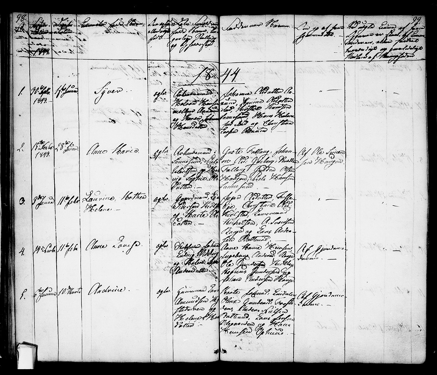 Borge prestekontor Kirkebøker, AV/SAO-A-10903/F/Fa/L0004: Parish register (official) no. I 4, 1836-1848, p. 98-99