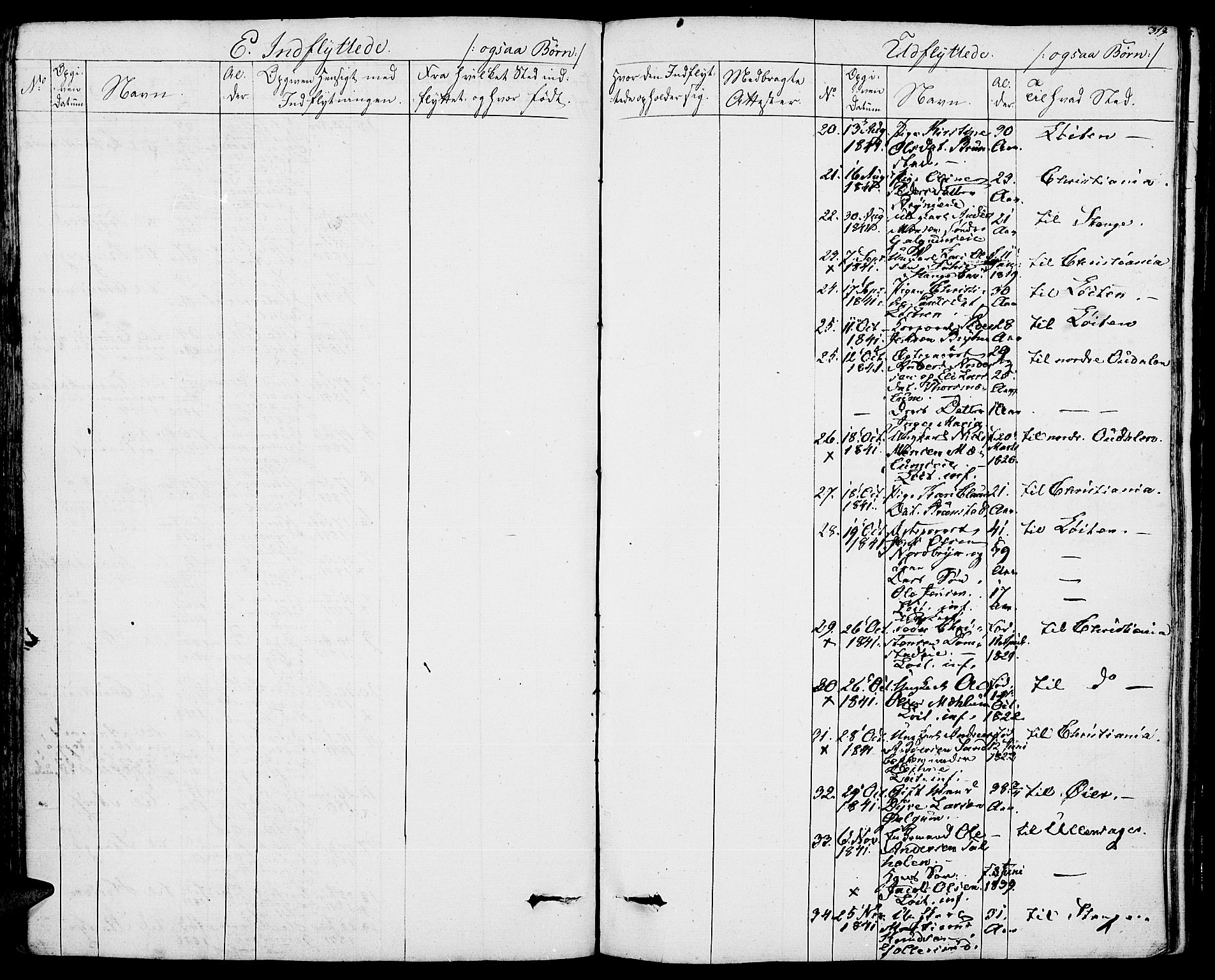 Romedal prestekontor, SAH/PREST-004/K/L0003: Parish register (official) no. 3, 1829-1846, p. 319