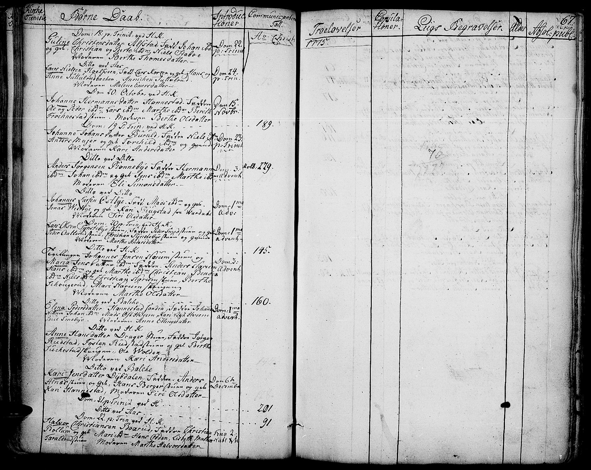 Toten prestekontor, SAH/PREST-102/H/Ha/Haa/L0006: Parish register (official) no. 6, 1773-1793, p. 67