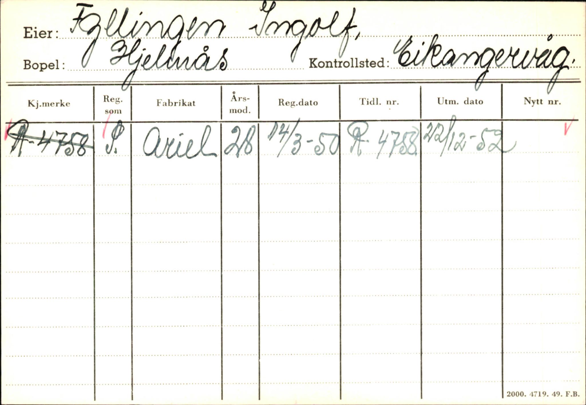 Statens vegvesen, Hordaland vegkontor, AV/SAB-A-5201/2/Ha/L0015: R-eierkort F-G, 1920-1971, p. 78