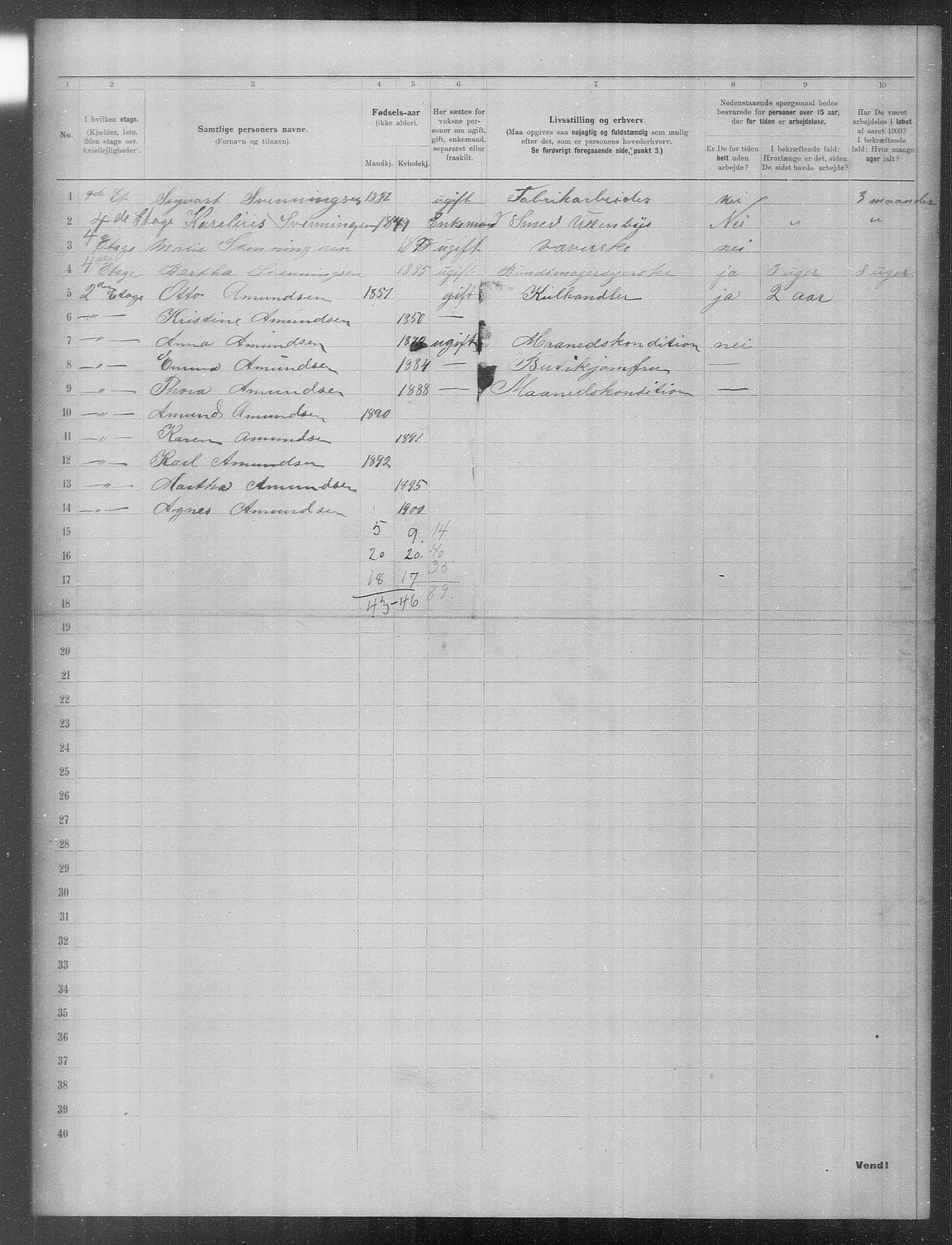 OBA, Municipal Census 1903 for Kristiania, 1903, p. 21546