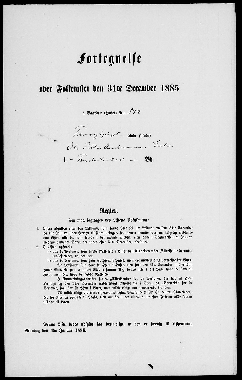 RA, 1885 census for 0103 Fredrikstad, 1885, p. 1461