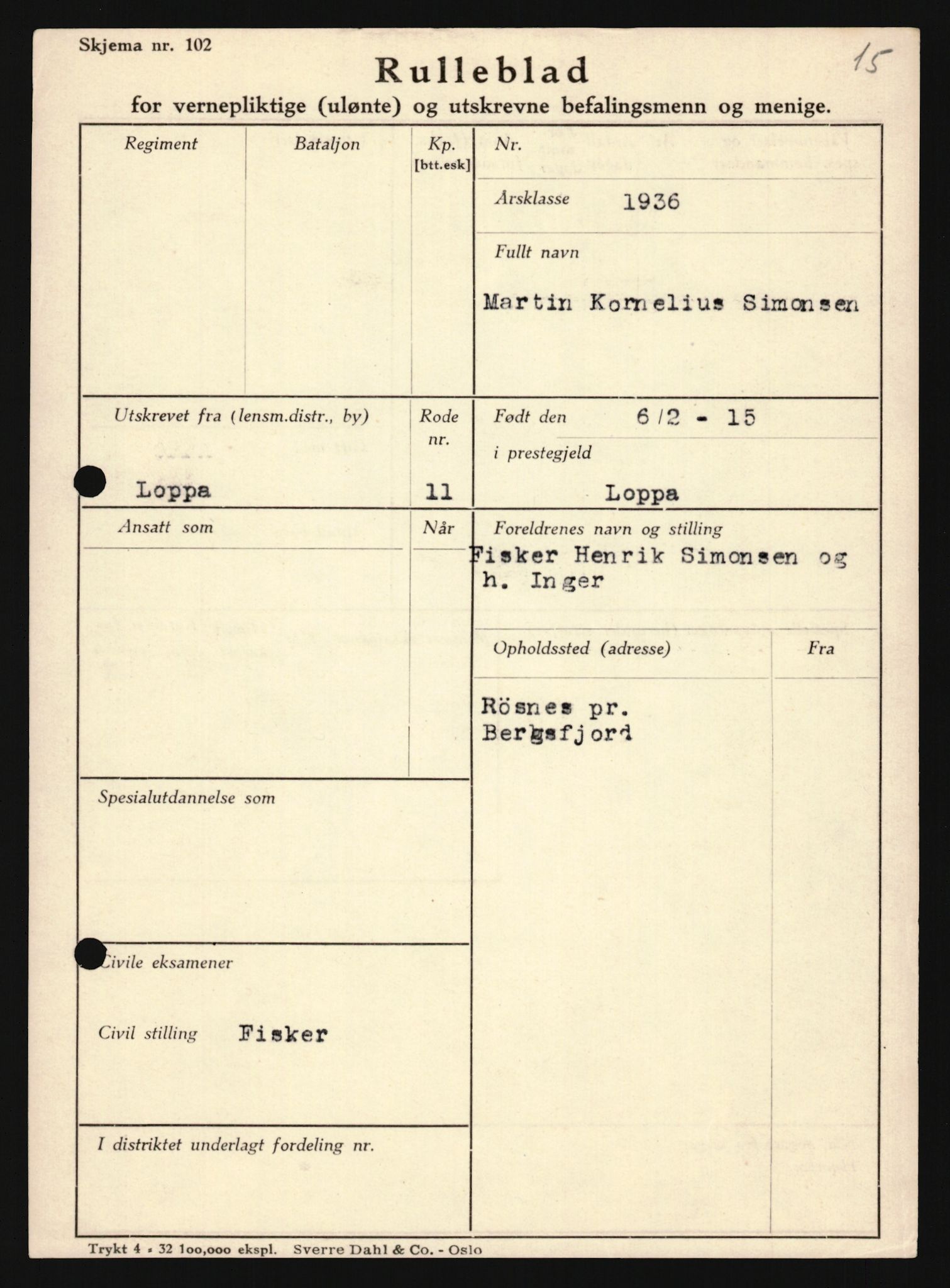 Forsvaret, Troms infanteriregiment nr. 16, AV/RA-RAFA-3146/P/Pa/L0020: Rulleblad for regimentets menige mannskaper, årsklasse 1936, 1936, p. 1193