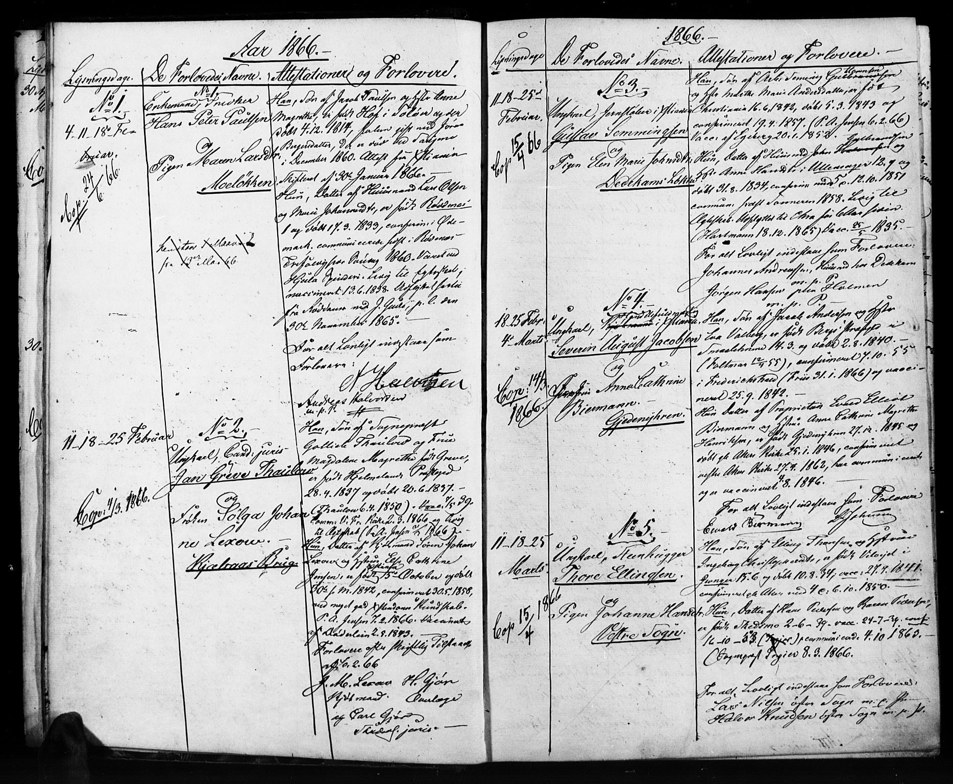 Vestre Aker prestekontor Kirkebøker, AV/SAO-A-10025/H/Ha/L0001: Banns register no. 1, 1865-1878