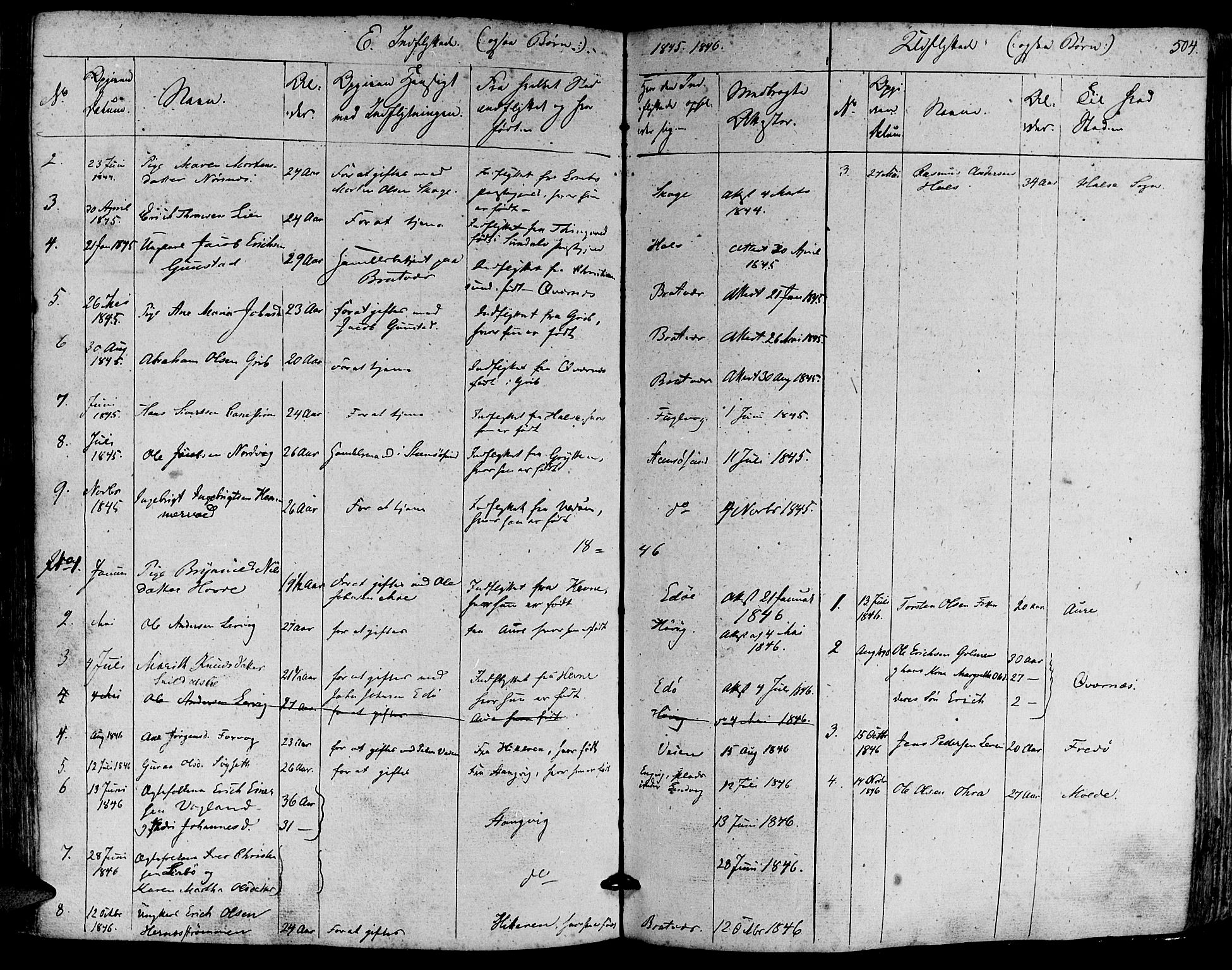 Ministerialprotokoller, klokkerbøker og fødselsregistre - Møre og Romsdal, SAT/A-1454/581/L0936: Parish register (official) no. 581A04, 1836-1852, p. 504