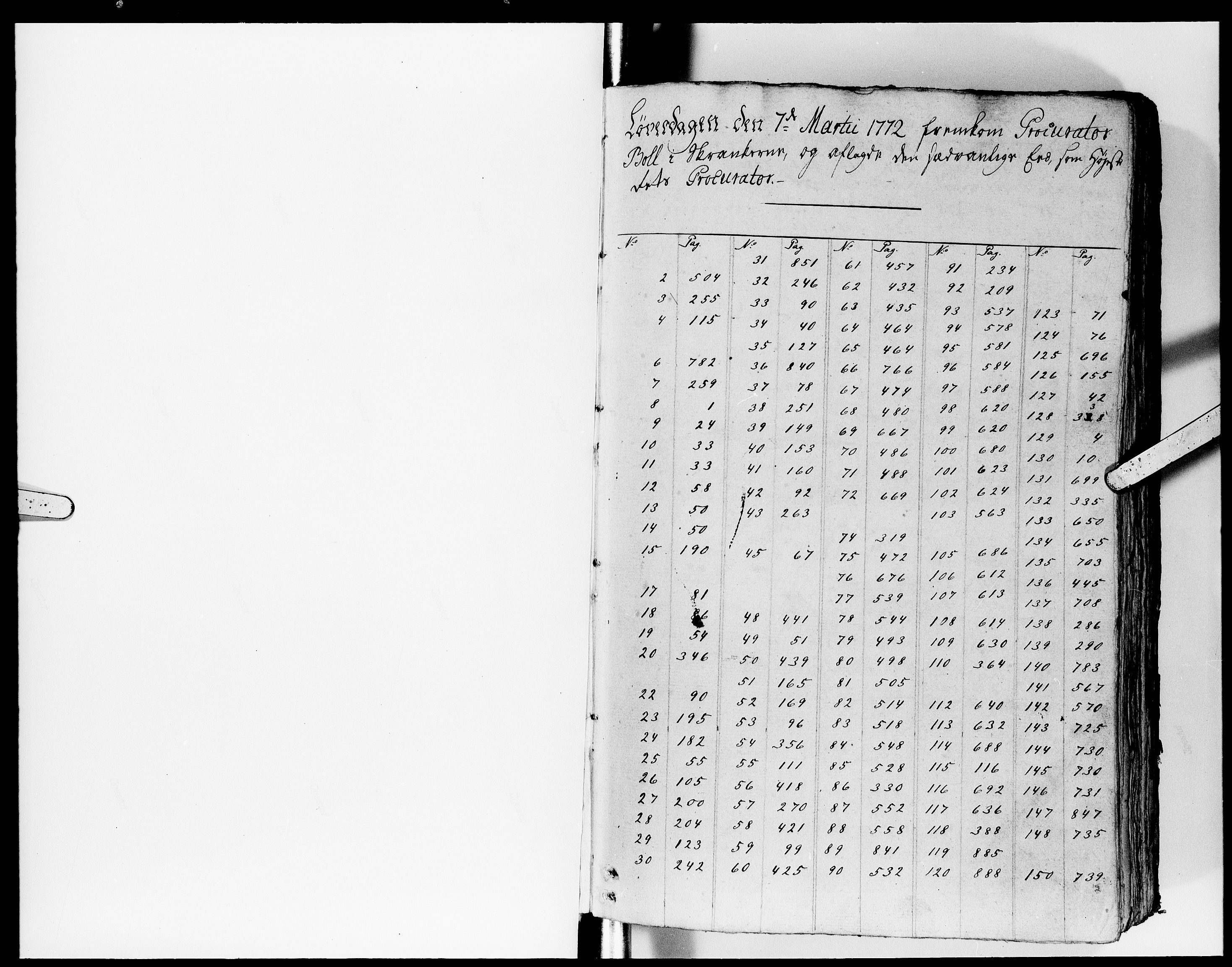 Højesteret, DRA/A-0009, 1772