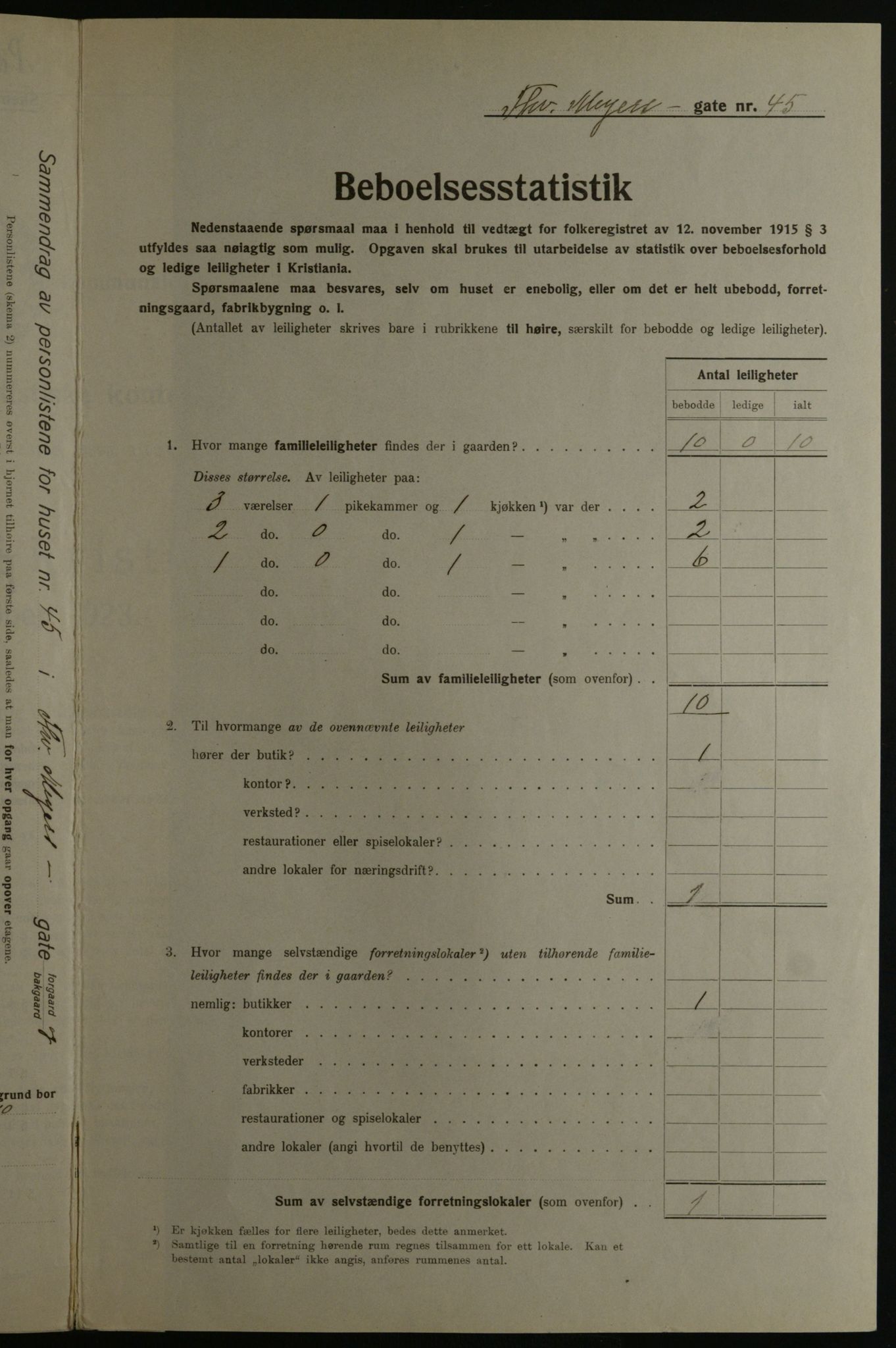 OBA, Municipal Census 1923 for Kristiania, 1923, p. 121963