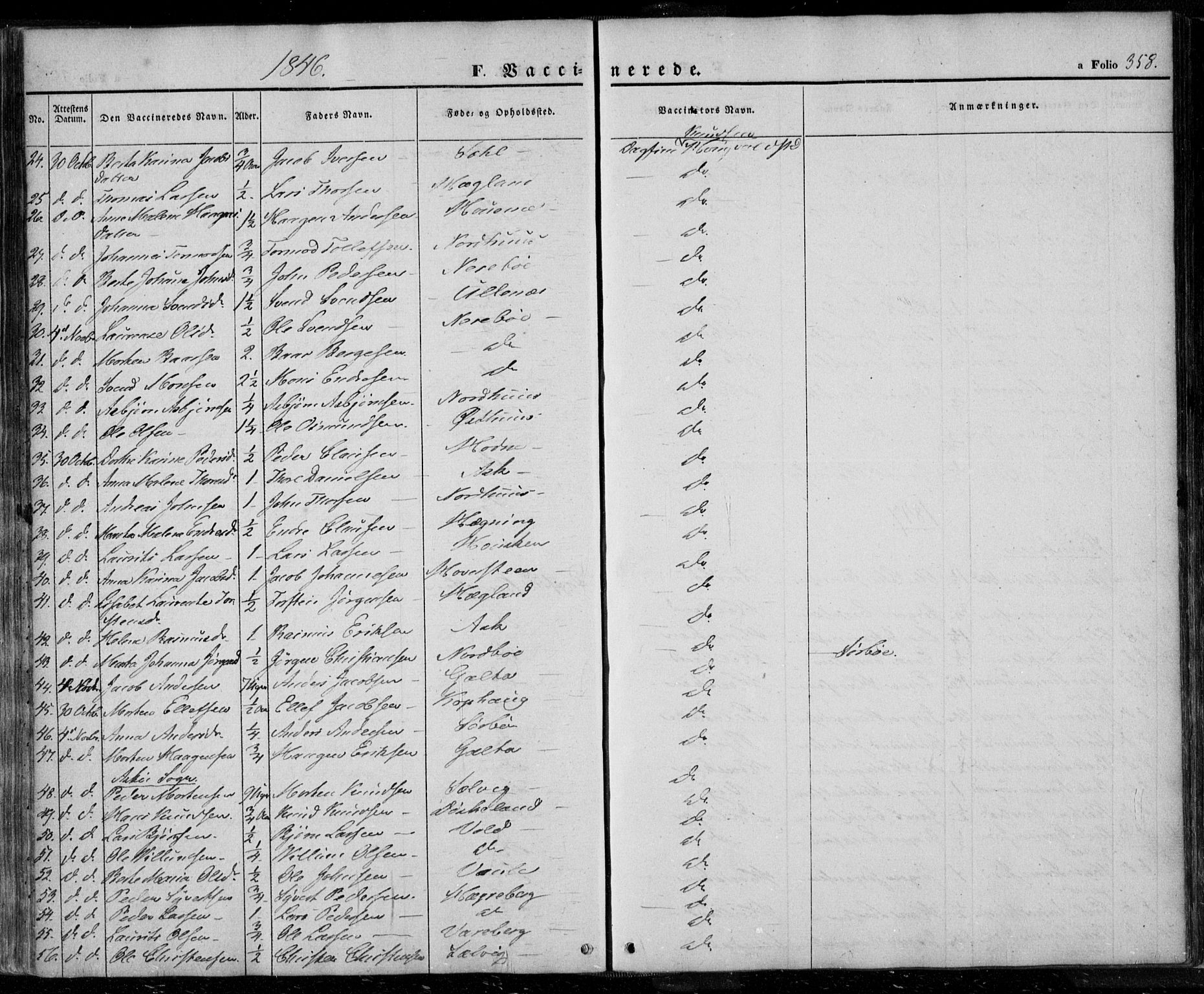 Rennesøy sokneprestkontor, SAST/A -101827/H/Ha/Haa/L0005: Parish register (official) no. A 5, 1838-1859, p. 358