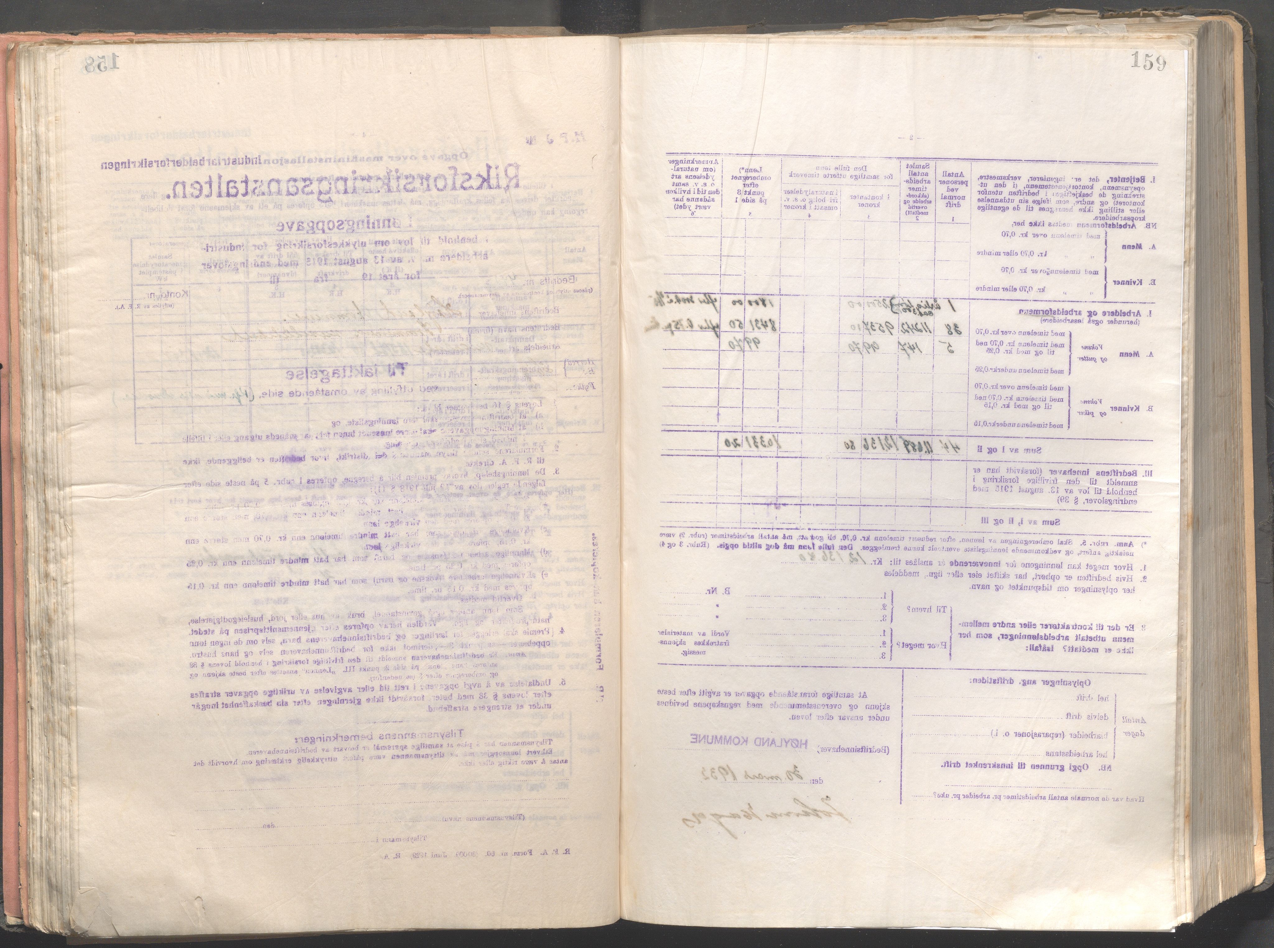 Høyland kommune - Formannskapet, IKAR/K-100046/B/L0004: Kopibok, 1916-1917, p. 159