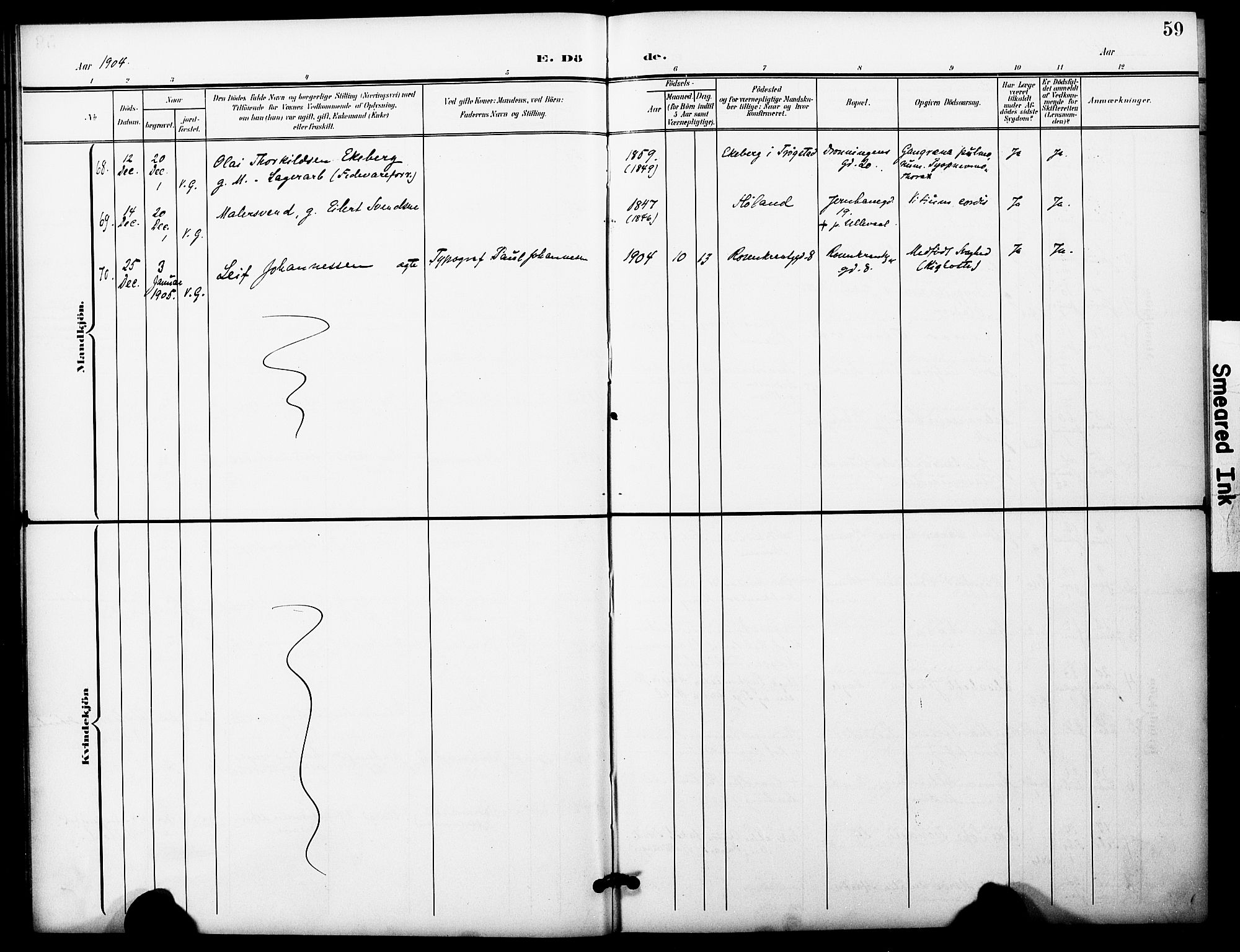 Oslo domkirke Kirkebøker, AV/SAO-A-10752/F/Fa/L0036: Parish register (official) no. 36, 1901-1919, p. 59