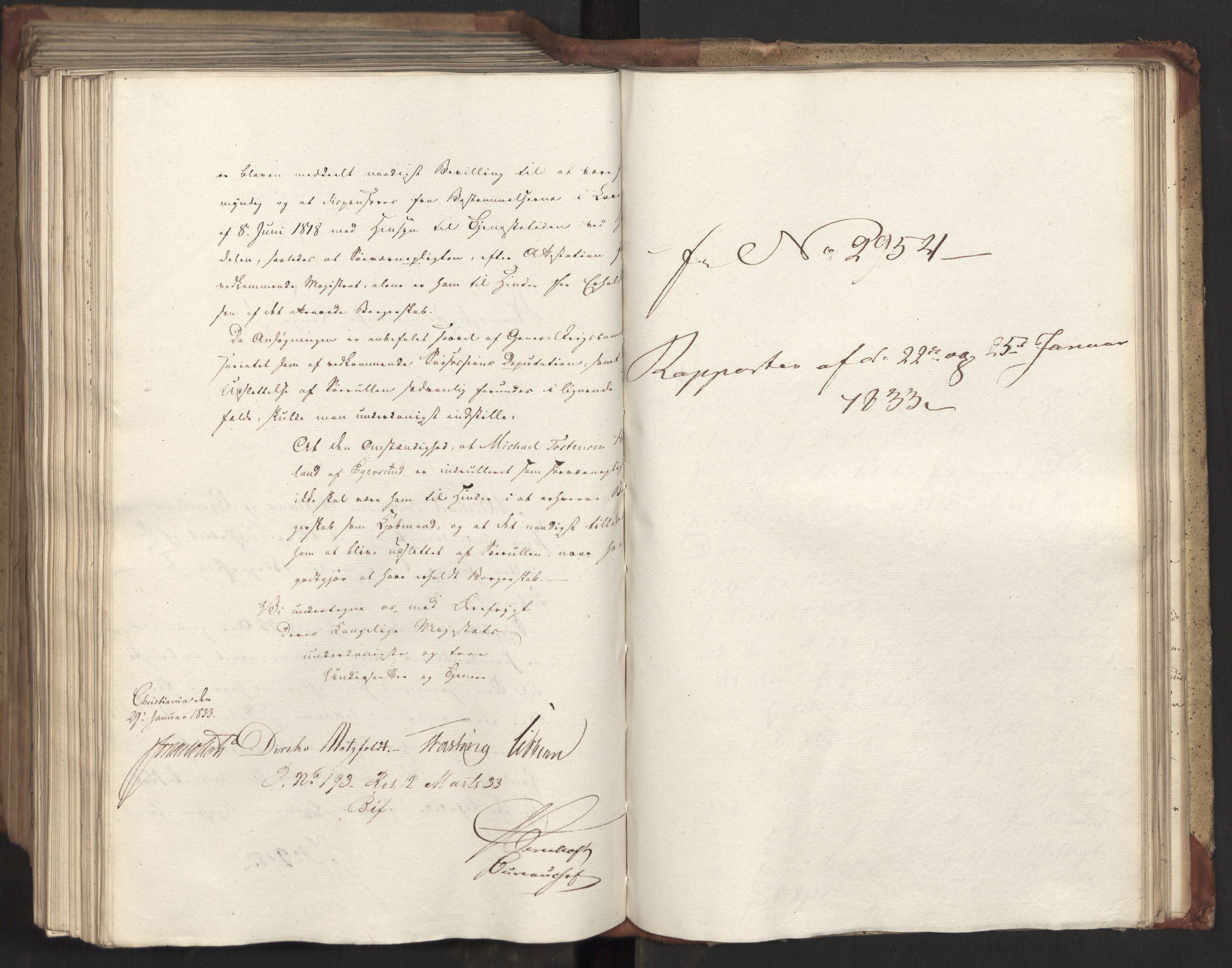 Statsrådsavdelingen i Stockholm, AV/RA-S-1003/D/Da/L0082: Regjeringsinnstillinger nr. 2858-2979, 1833, p. 546