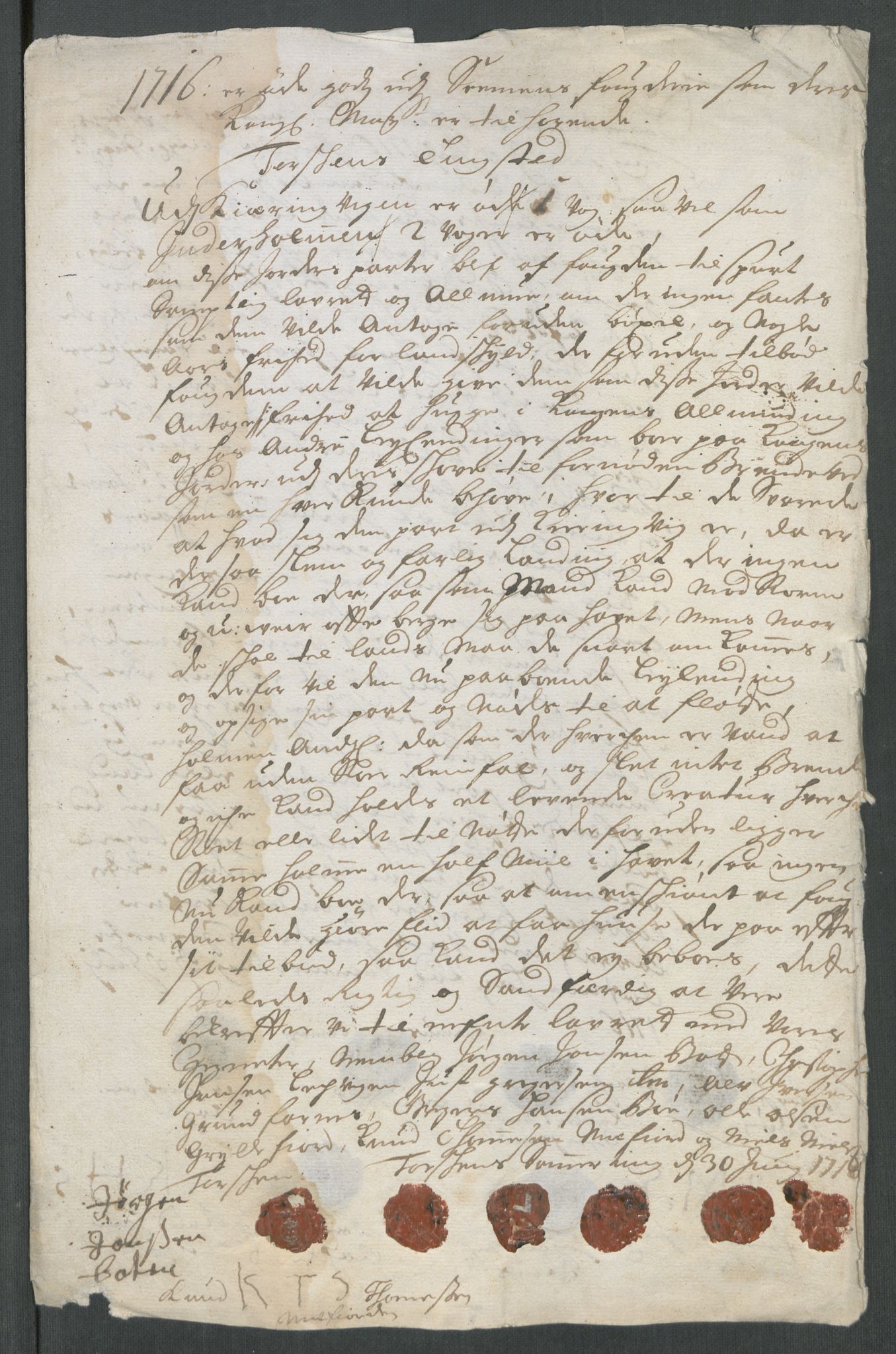 Rentekammeret inntil 1814, Reviderte regnskaper, Fogderegnskap, RA/EA-4092/R68/L4762: Fogderegnskap Senja og Troms, 1716, p. 376