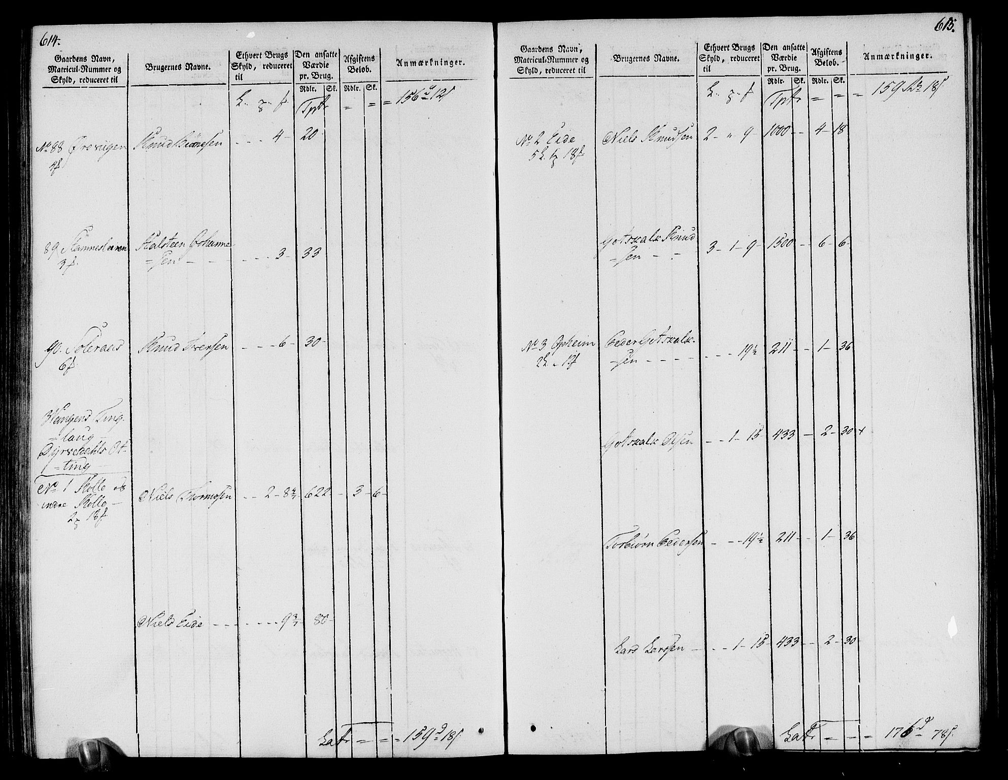 Rentekammeret inntil 1814, Realistisk ordnet avdeling, AV/RA-EA-4070/N/Ne/Nea/L0113: Nordhordland og Voss fogderi. Oppebørselsregister, 1803-1804, p. 315