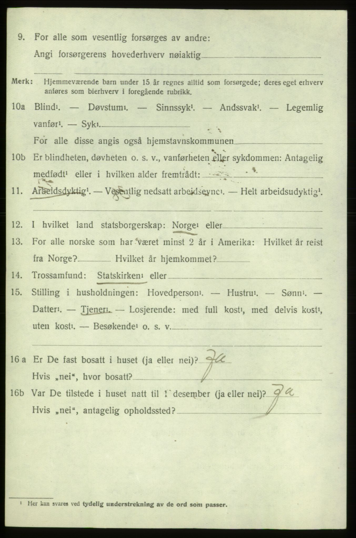 SAB, 1920 census for Stord, 1920, p. 7378