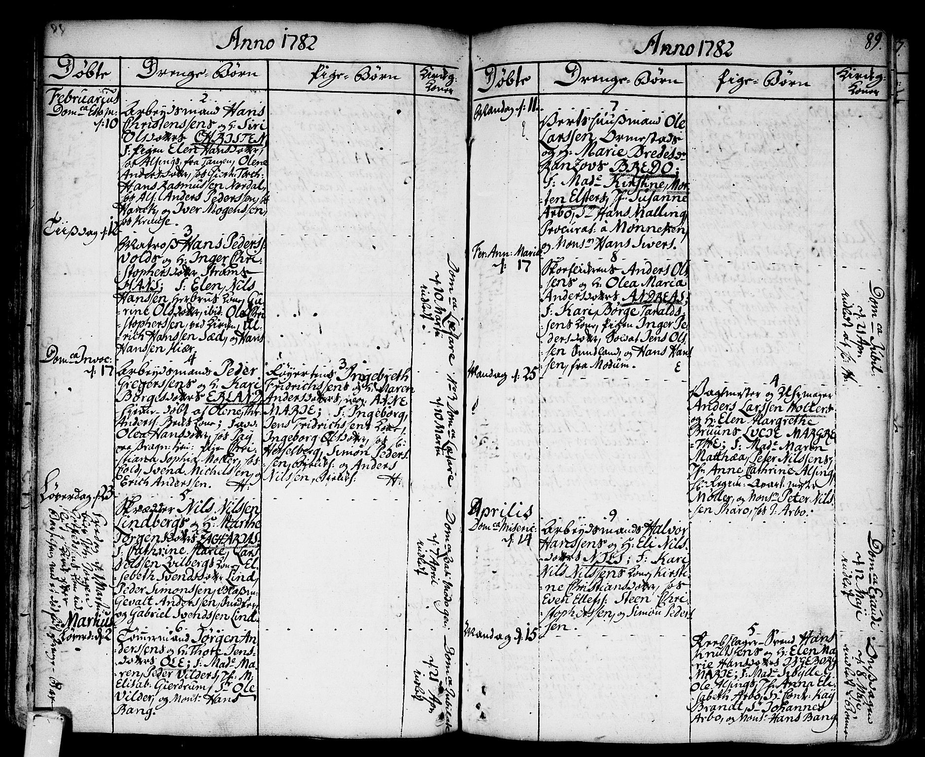 Strømsø kirkebøker, AV/SAKO-A-246/F/Fa/L0009: Parish register (official) no. I 9, 1752-1791, p. 89