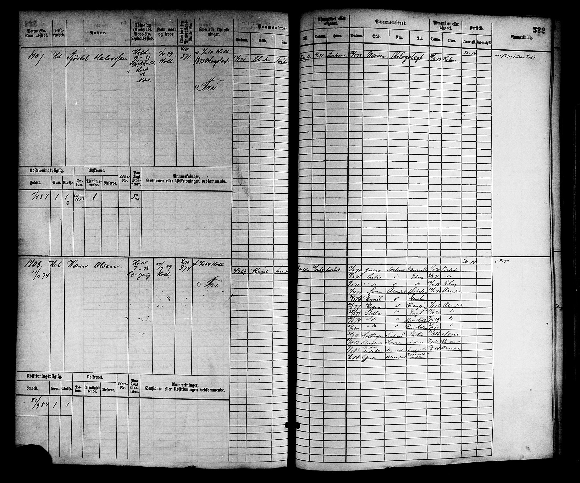 Tvedestrand mønstringskrets, AV/SAK-2031-0011/F/Fb/L0002: Hovedrulle nr 767-1528, R-3, 1868-1900, p. 331