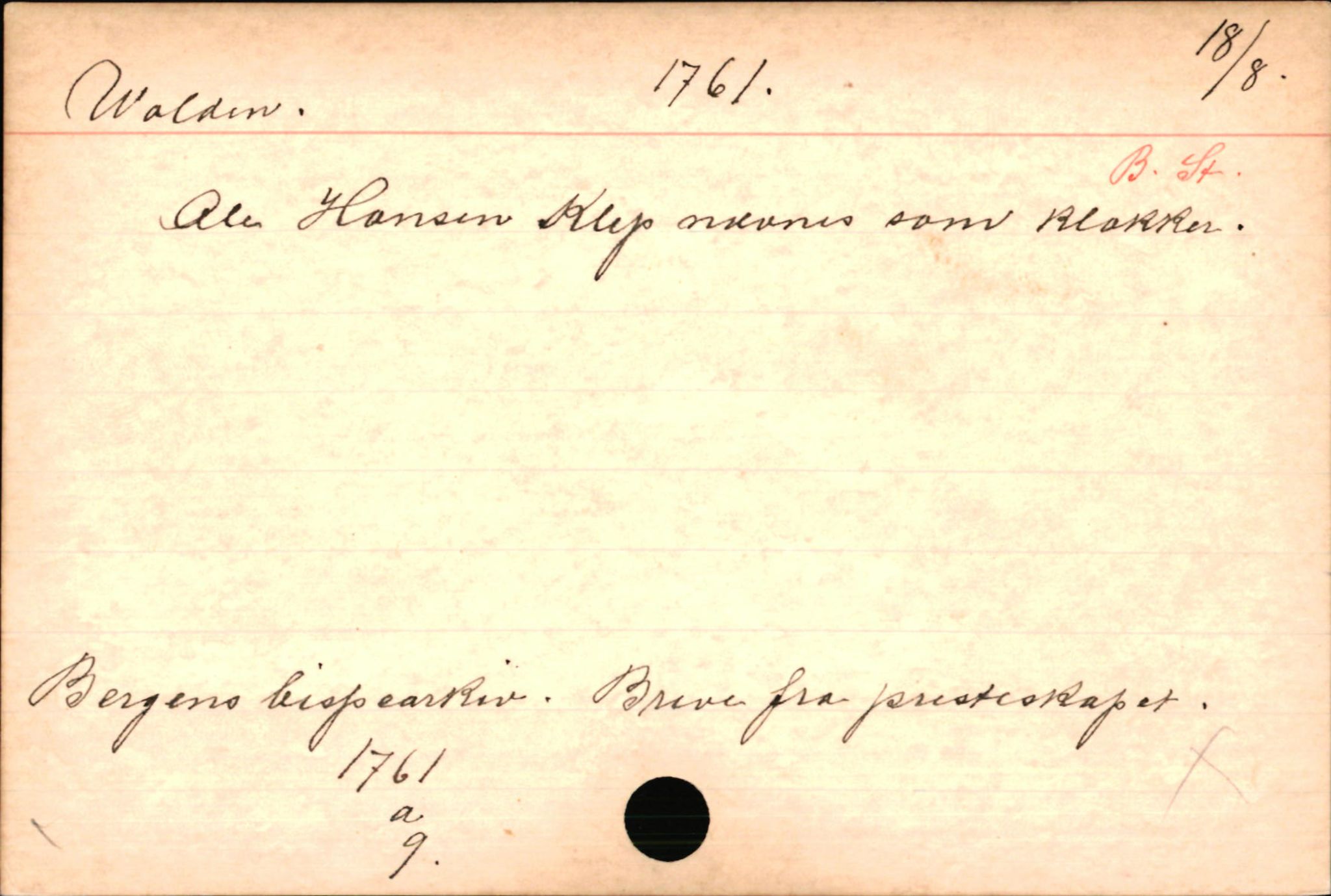 Haugen, Johannes - lærer, AV/SAB-SAB/PA-0036/01/L0001: Om klokkere og lærere, 1521-1904, p. 10681