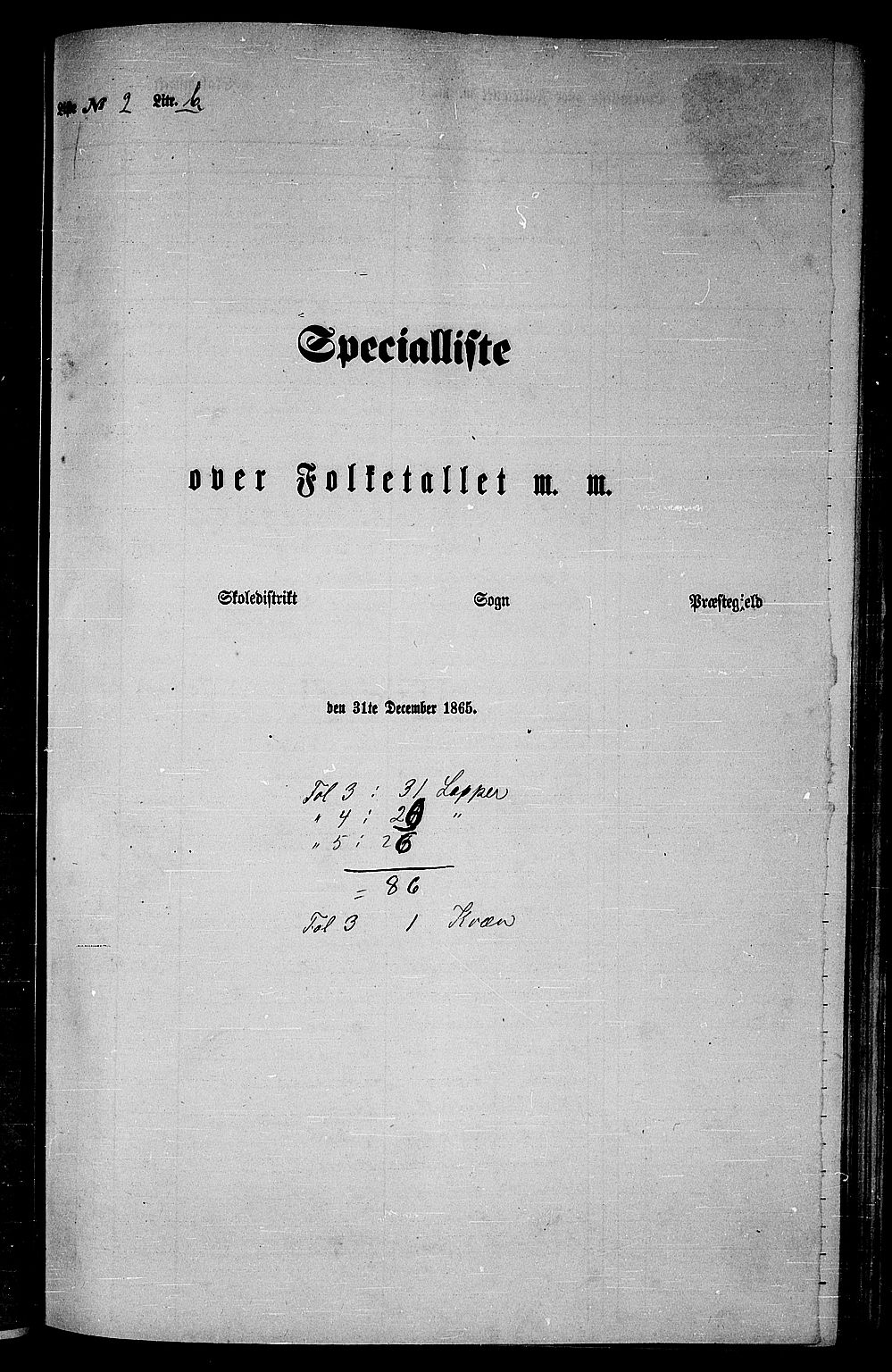 RA, 1865 census for Ofoten, 1865, p. 46